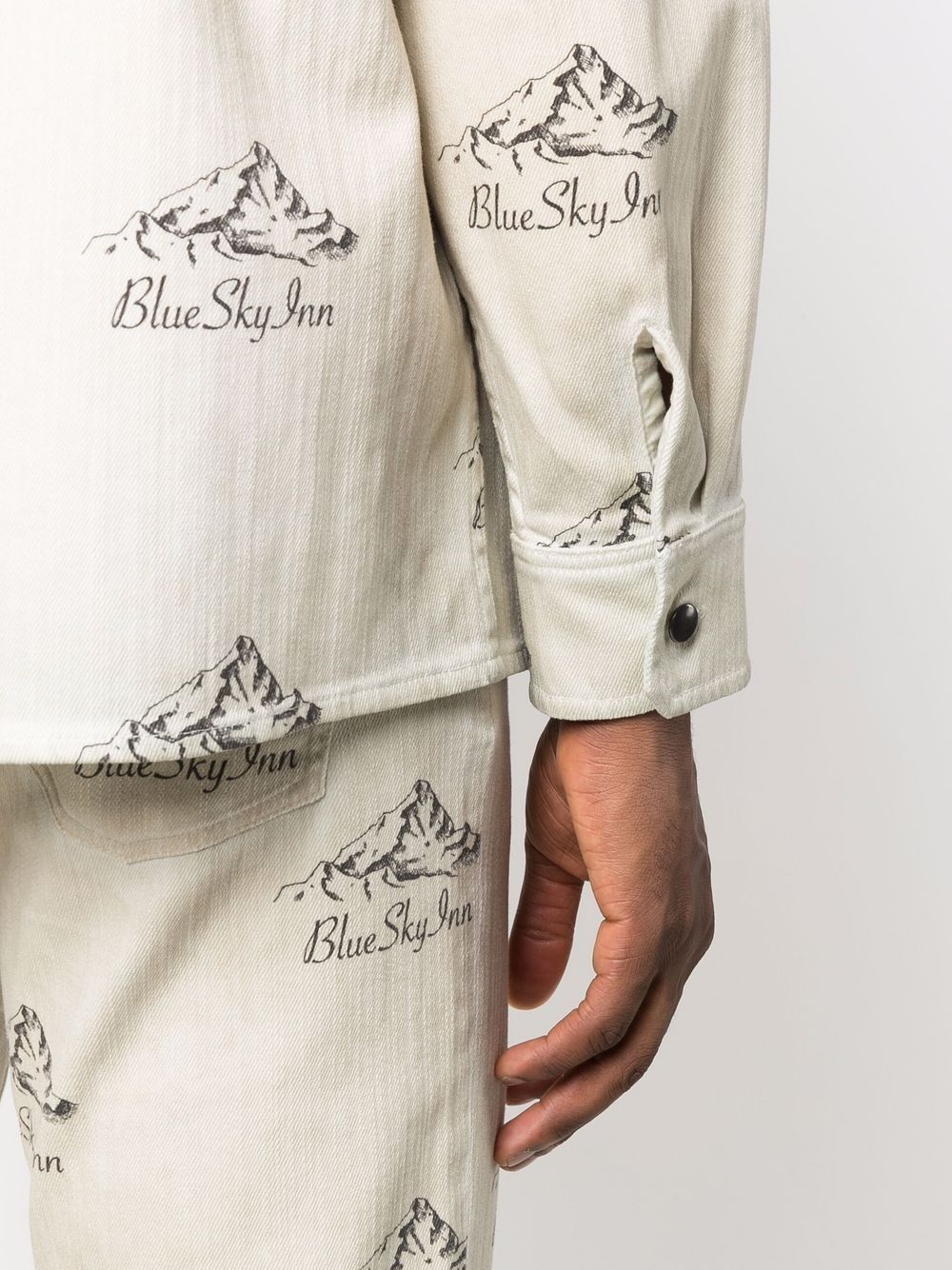 Shop Blue Sky Inn Logo Mountain-print Jacket