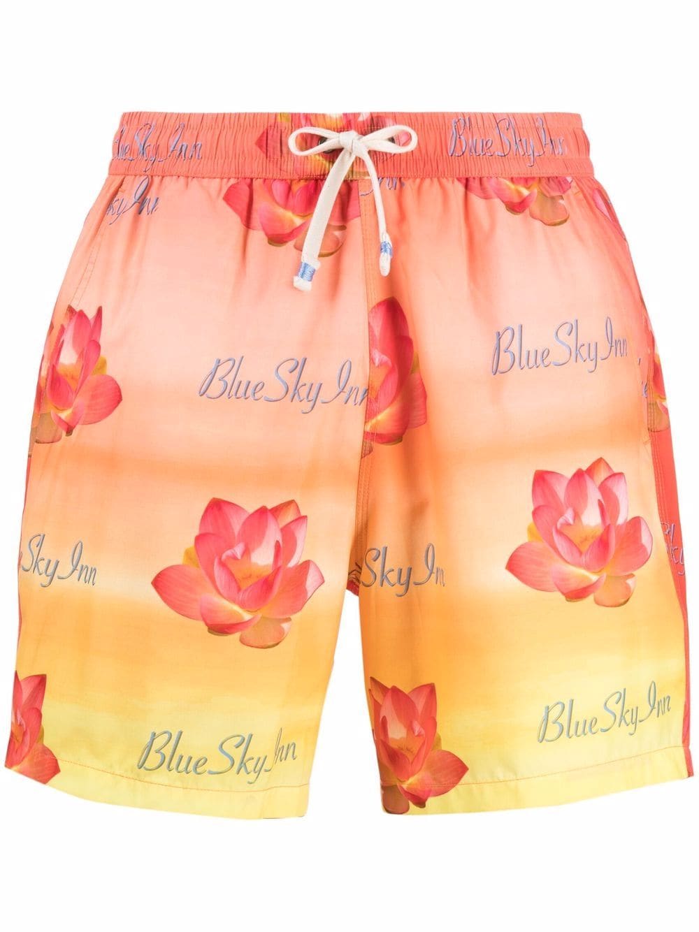 Shop Blue Sky Inn Graphic-print Swim Shorts