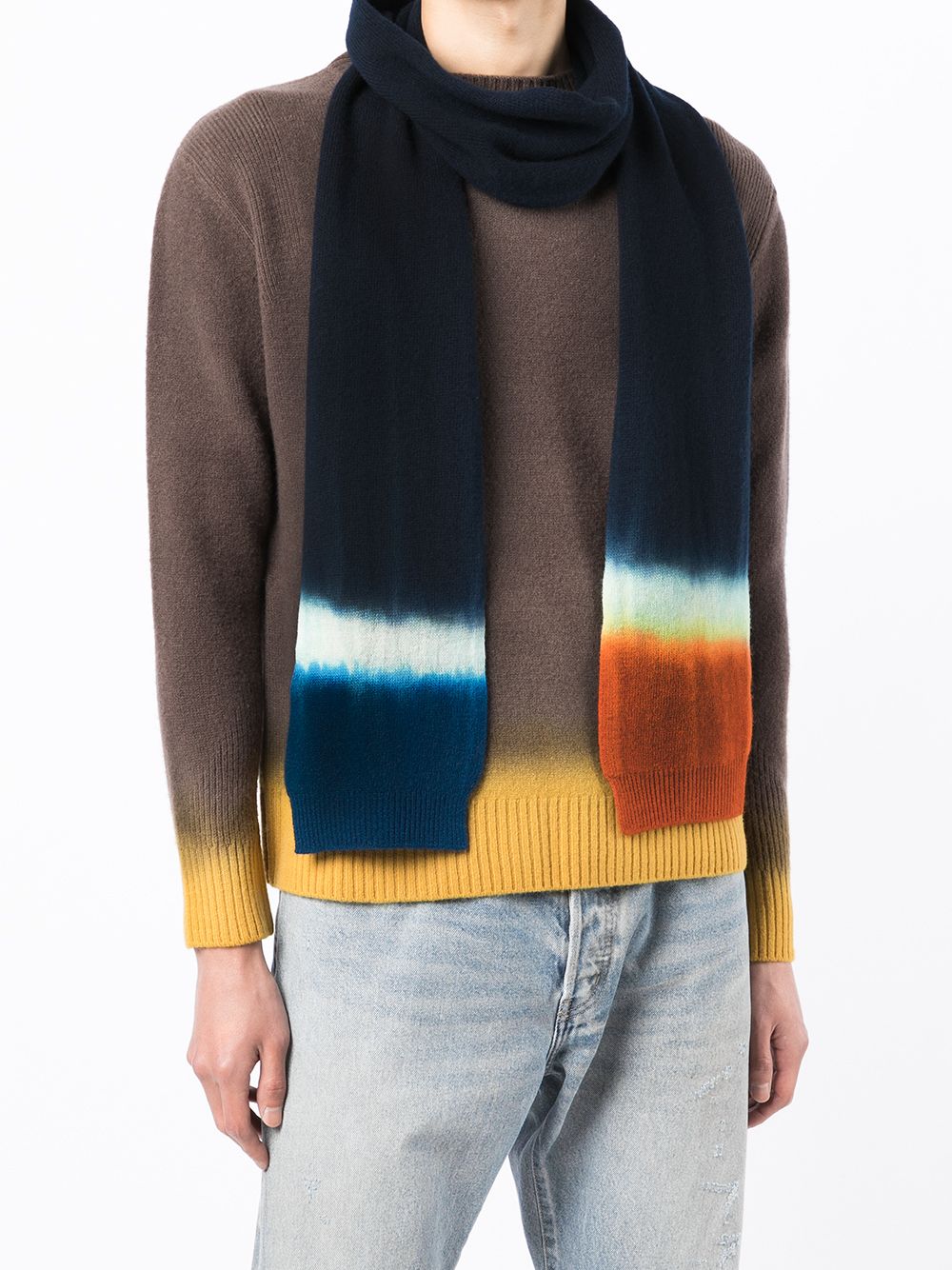 Shop Nick Fouquet Gradient-effect Scarf