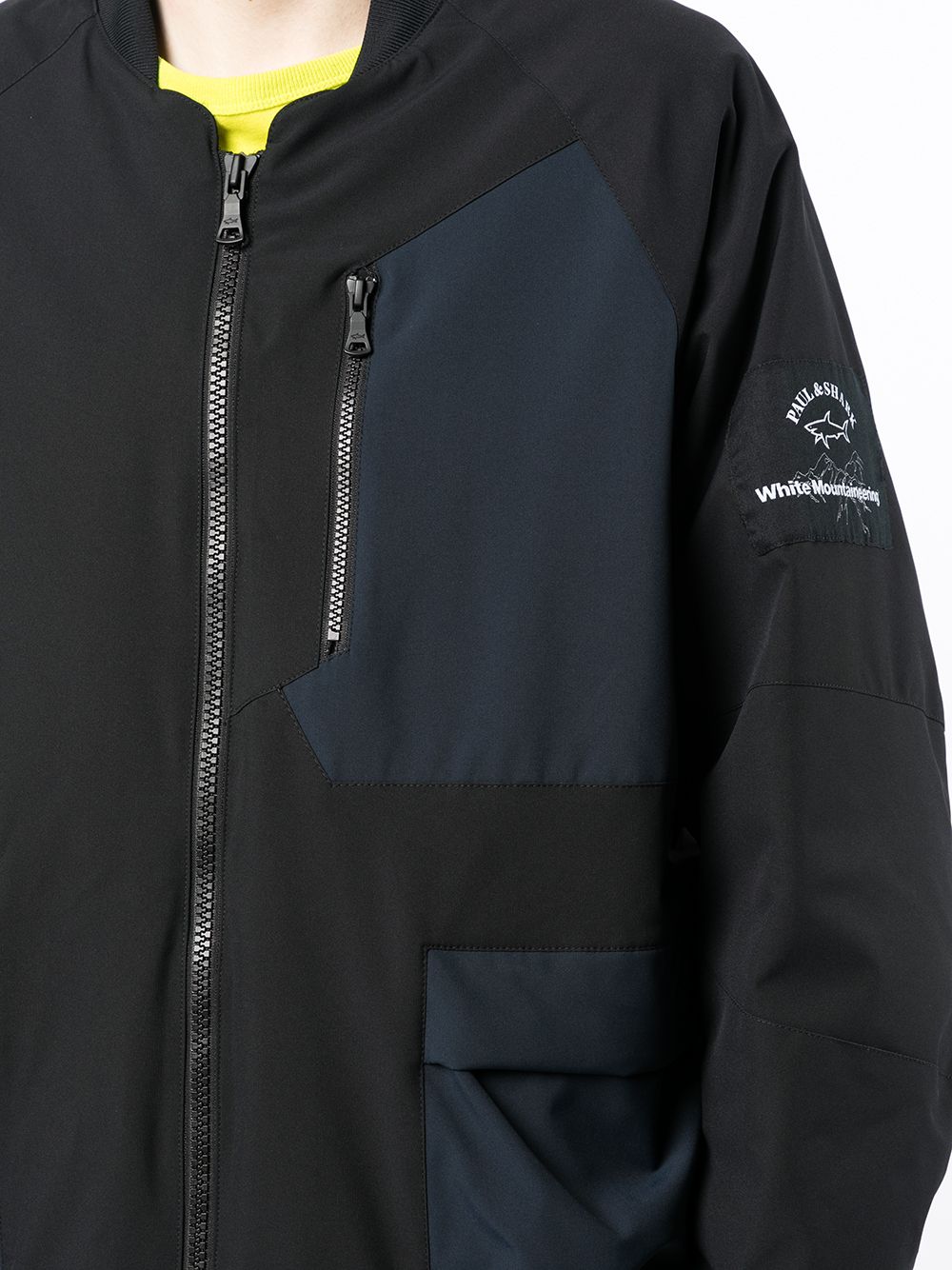 Shop White Mountaineering Logo-patch Bomber Jacket