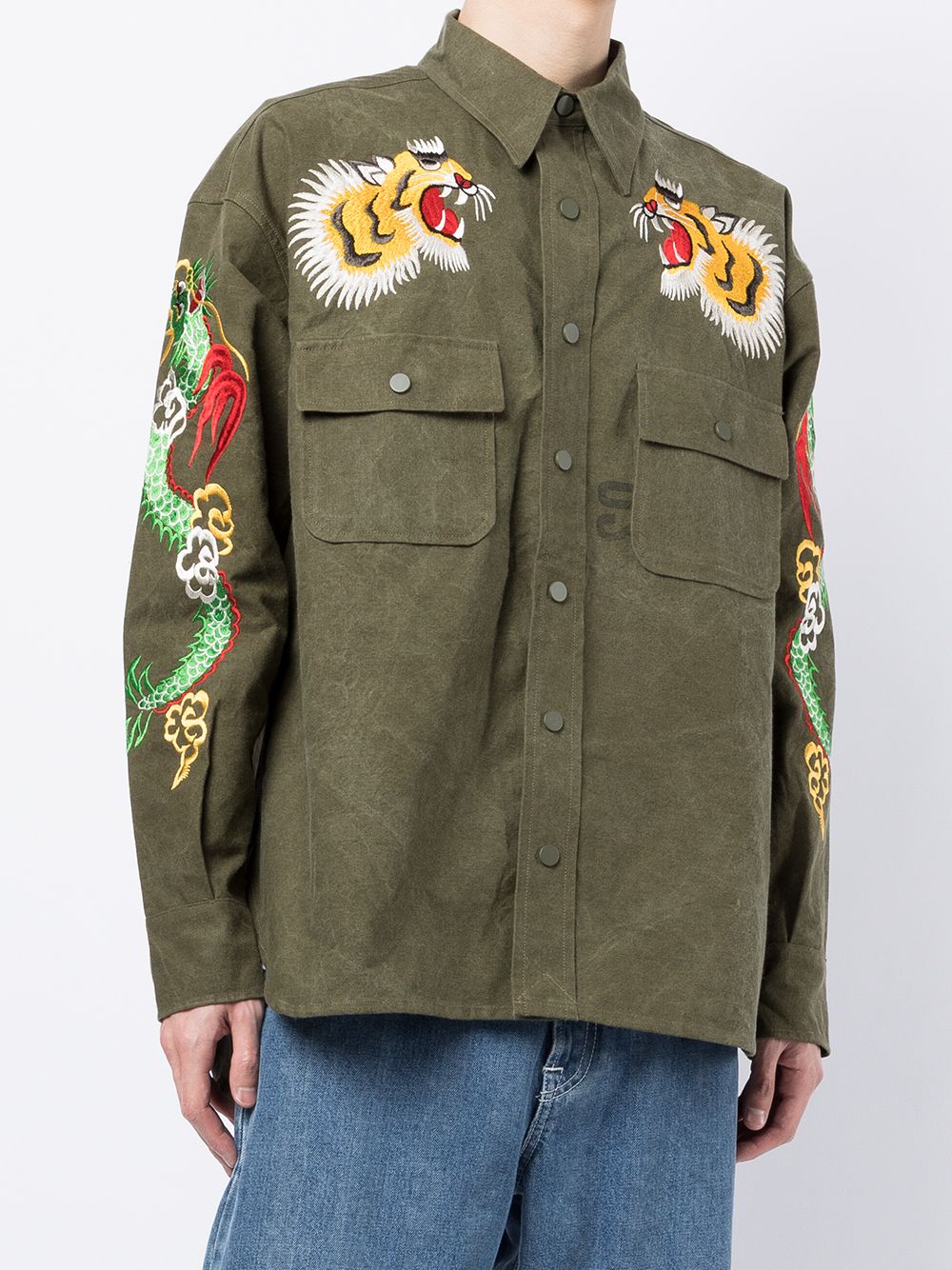 Shop Readymade Embroidered Shirt Jacket