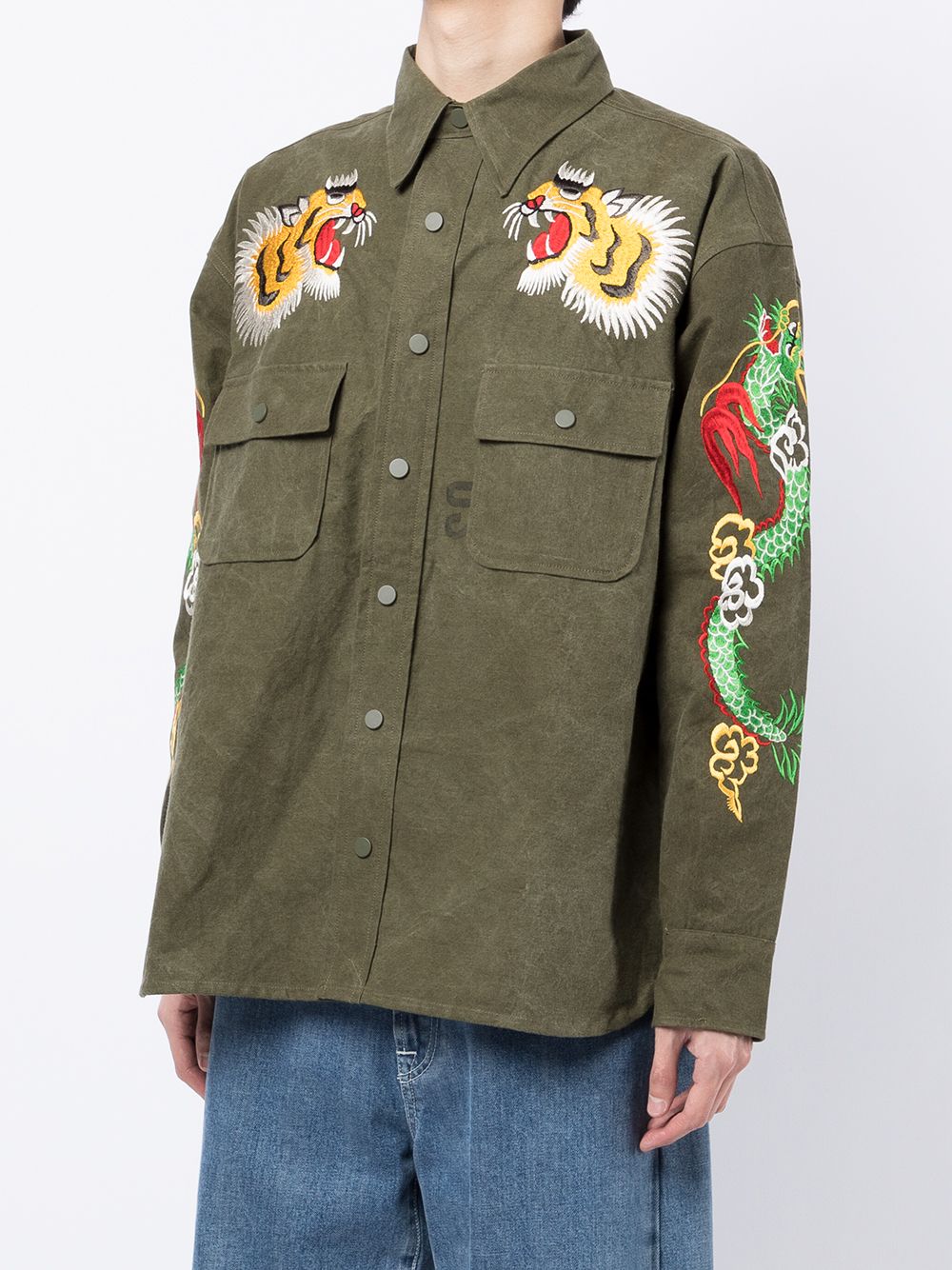 Shop Readymade Embroidered Shirt Jacket