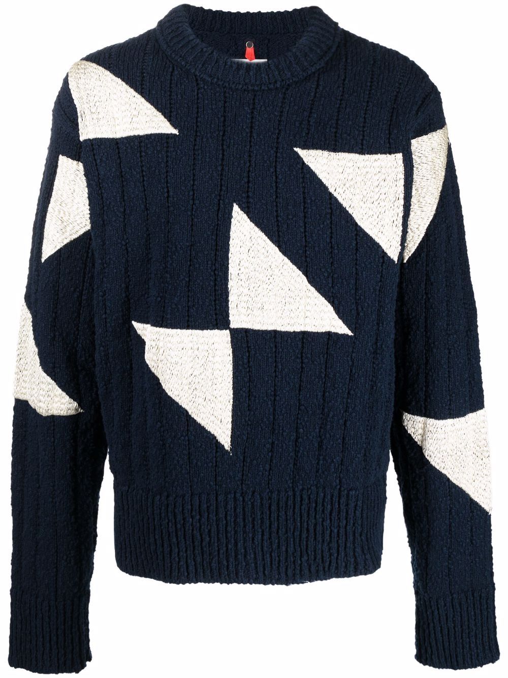 Shop Oamc Geometric Crew-neck Jumper