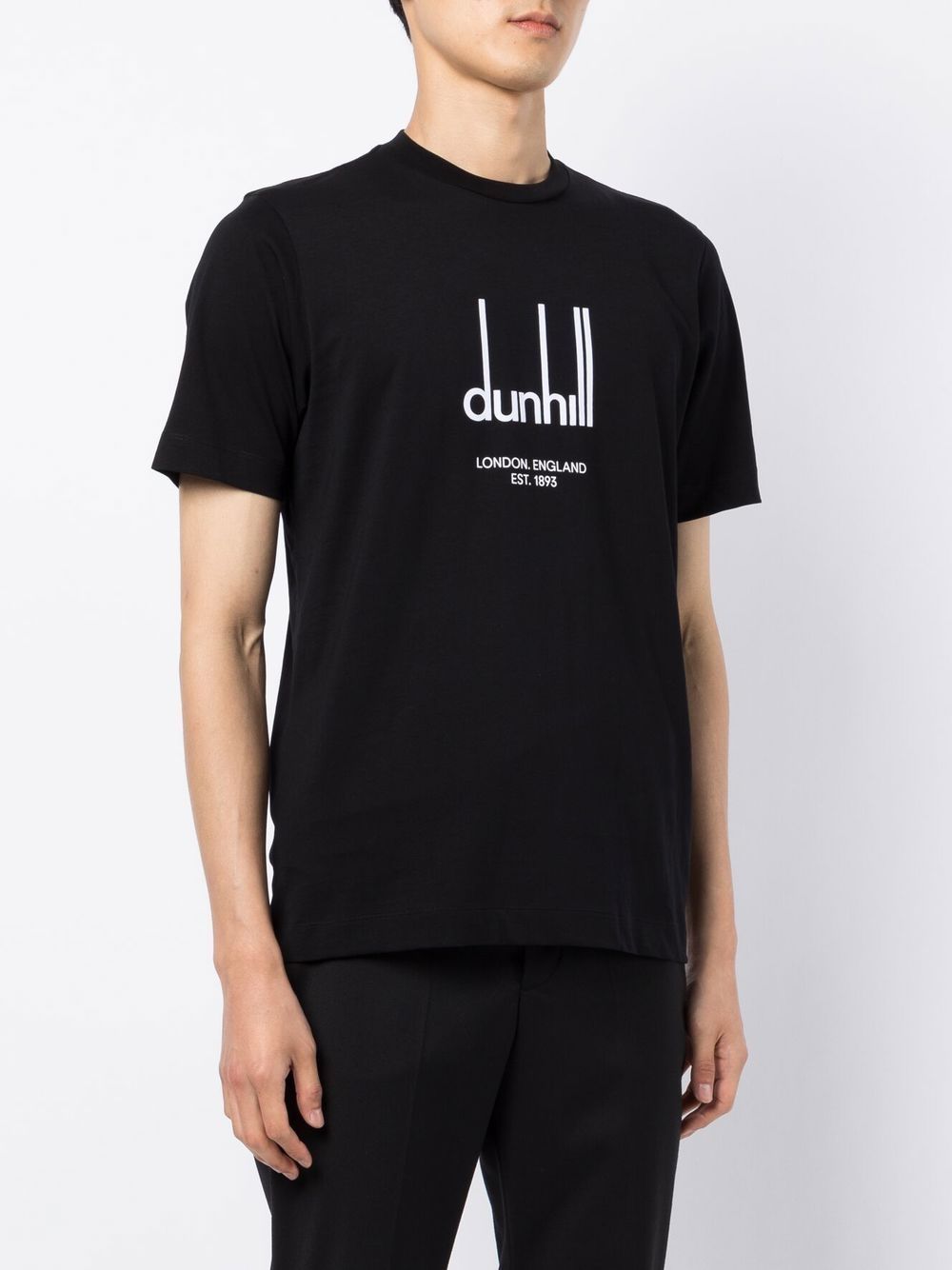 Shop Dunhill Logo-print Detail T-shirt