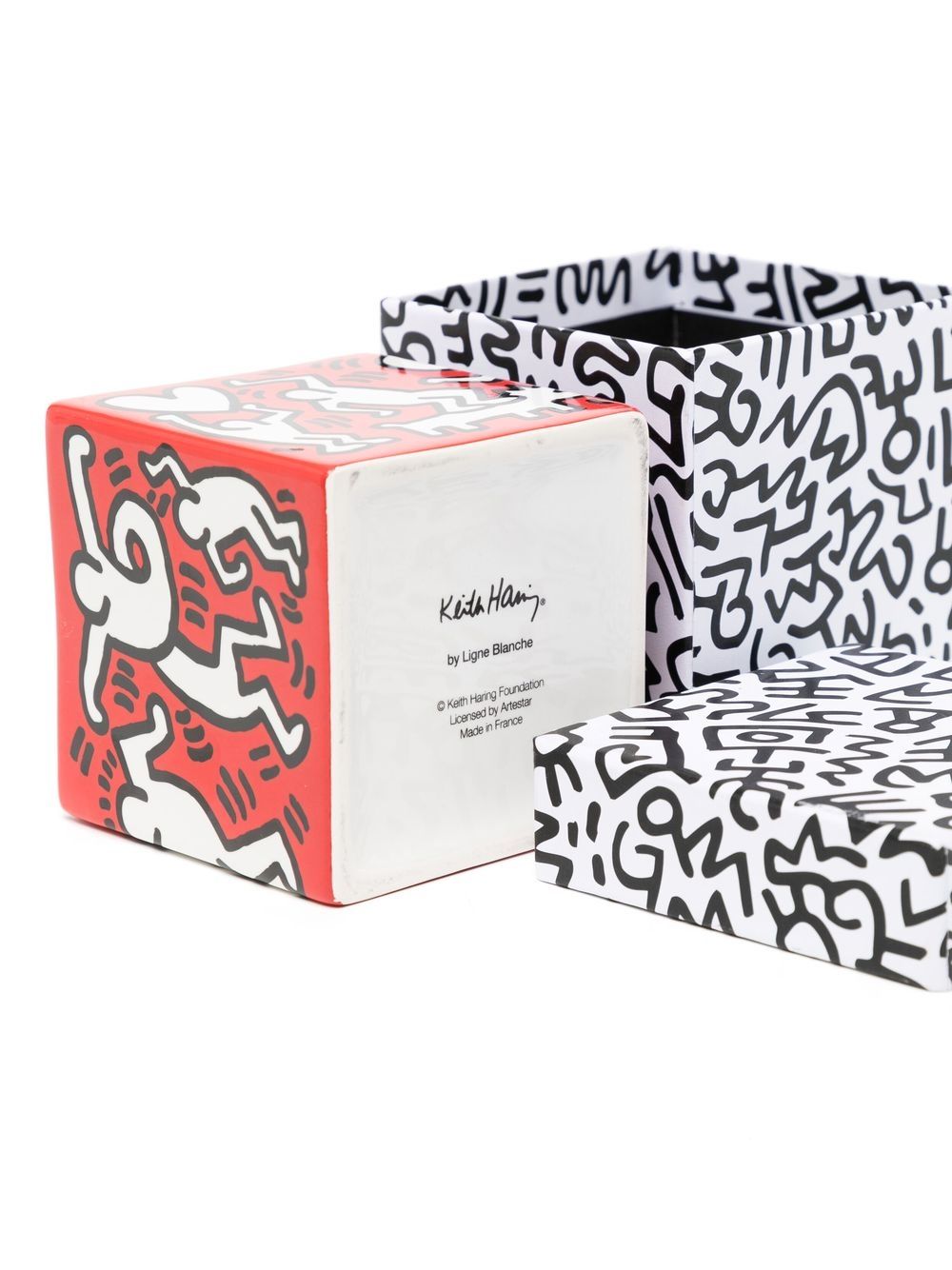 Shop Ligne Blanche Keith Haring Square Candle