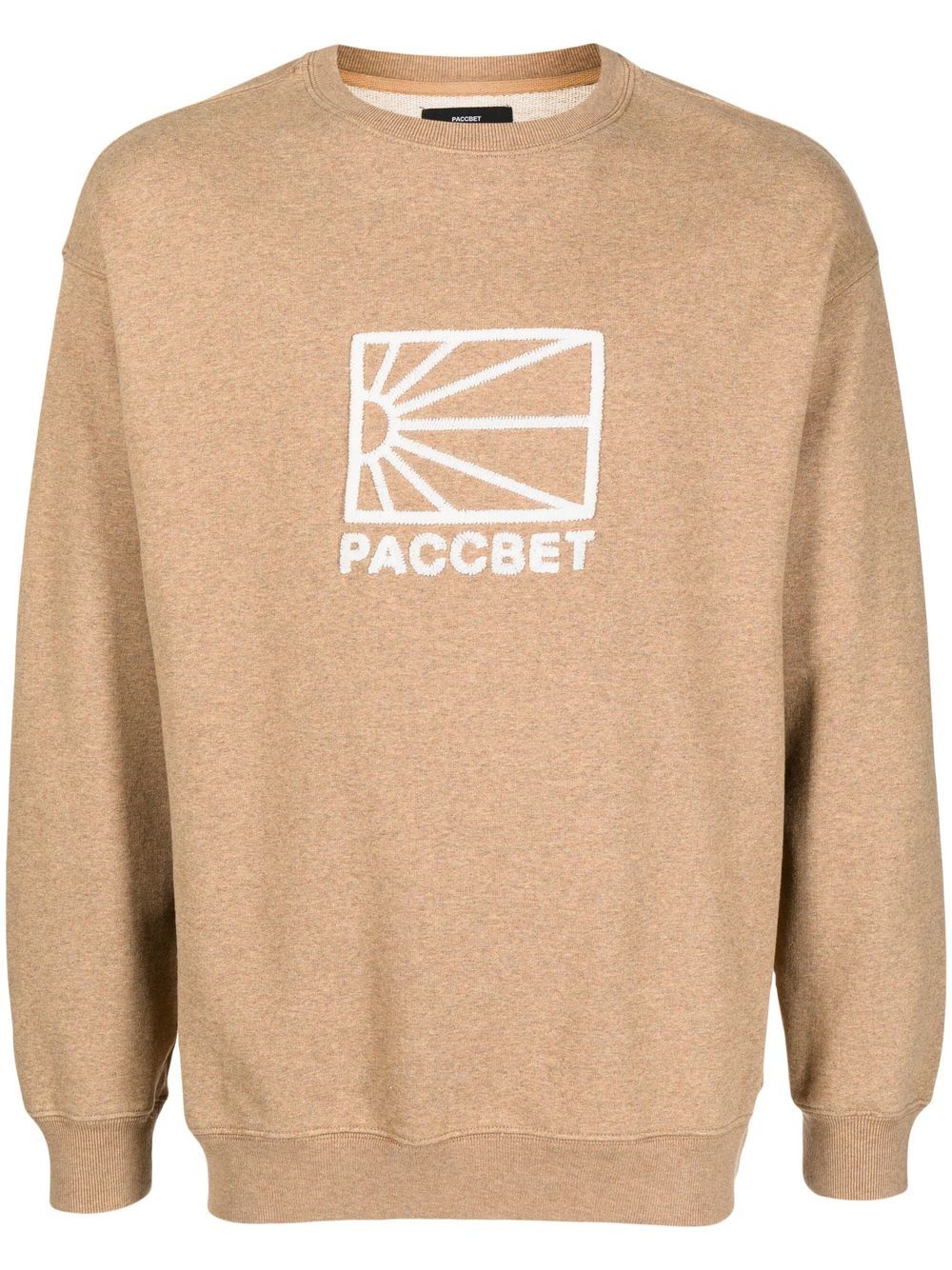 Shop Paccbet Logo-motif Cotton Sweatshirt