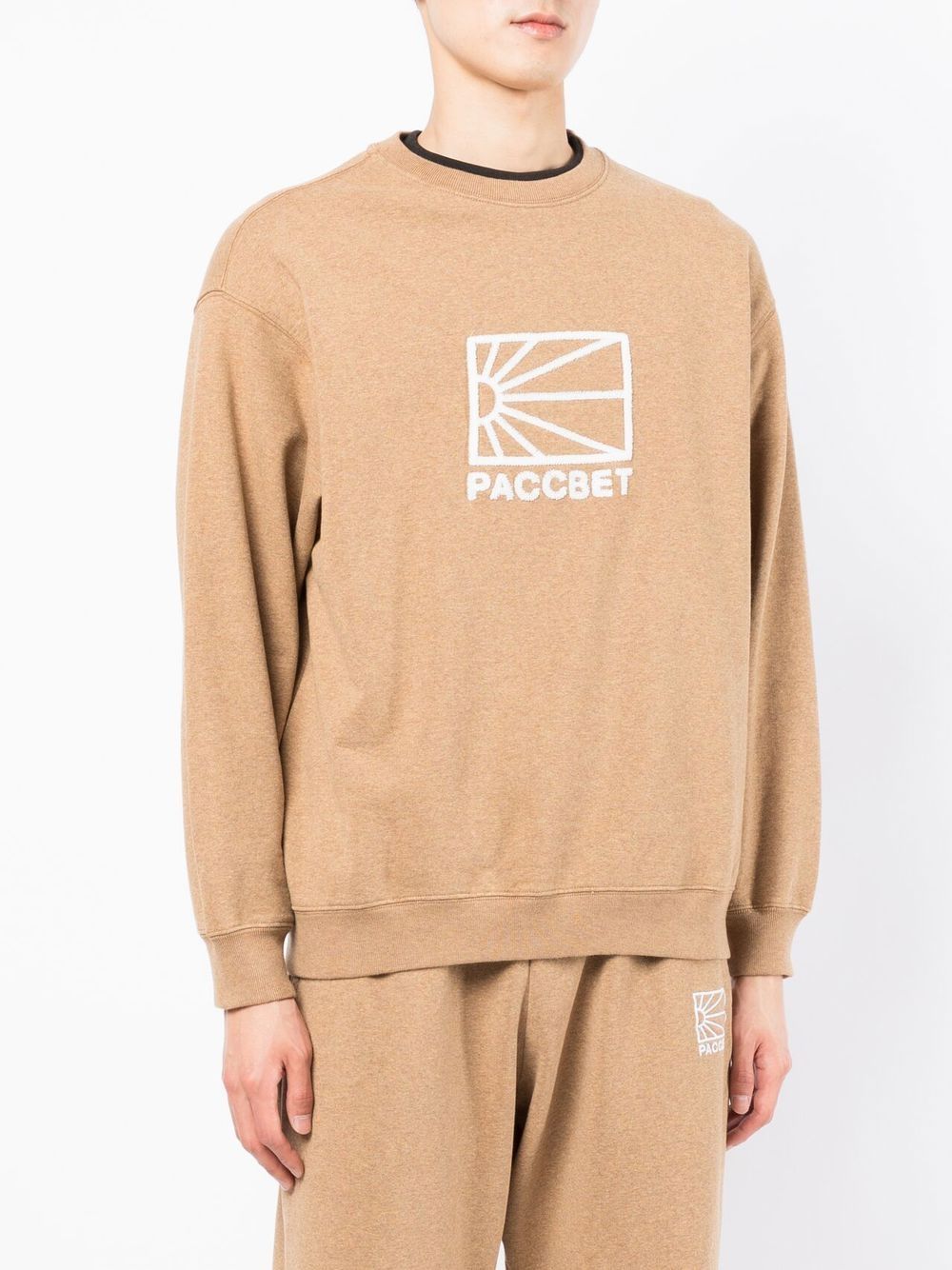 Shop Paccbet Logo-motif Cotton Sweatshirt