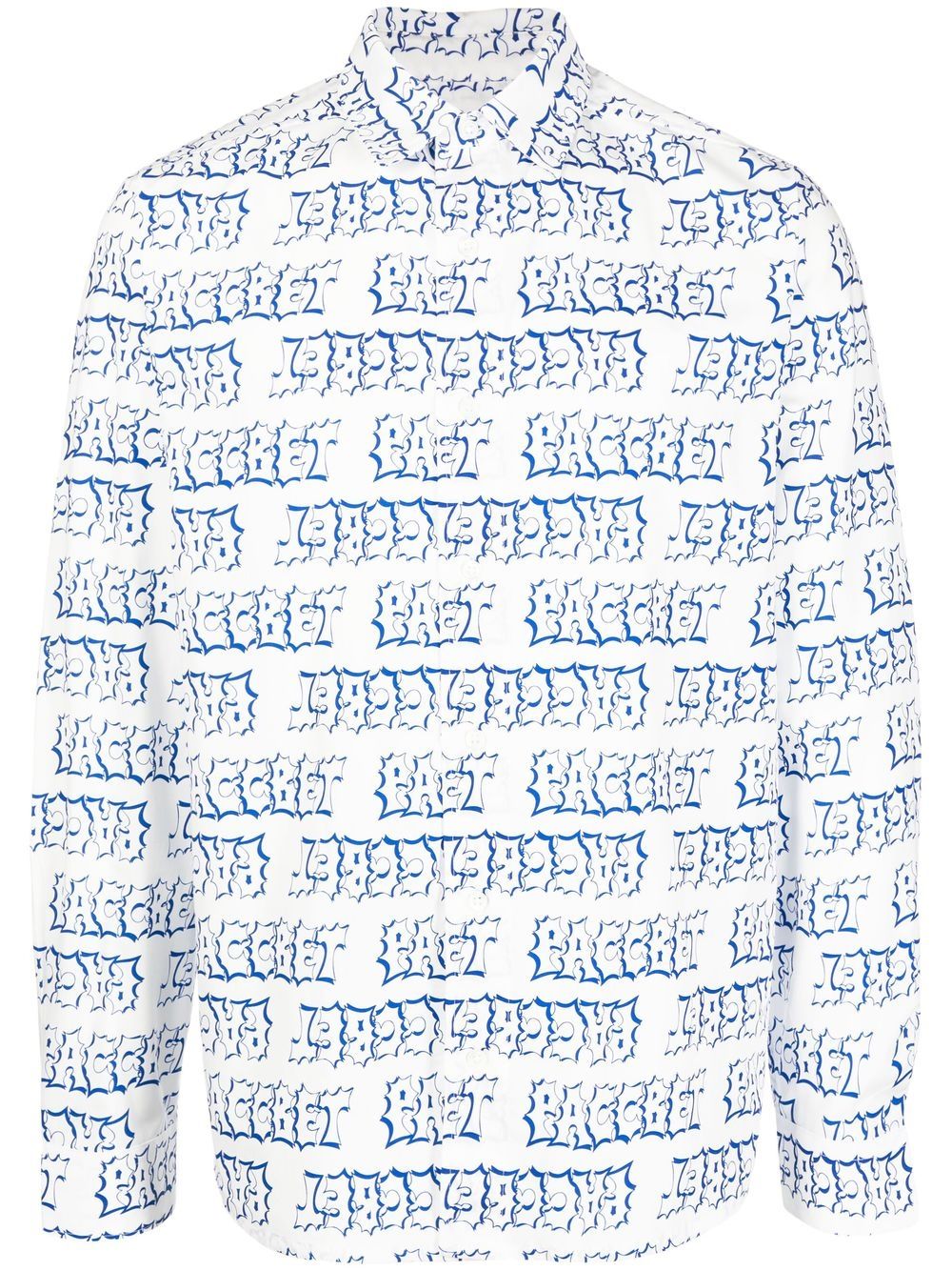 Shop Paccbet Graphic-print Cotton Shirt
