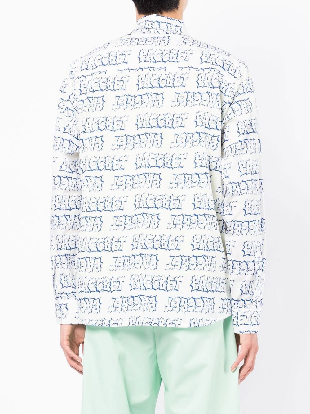 Shop Paccbet Graphic-print Cotton Shirt