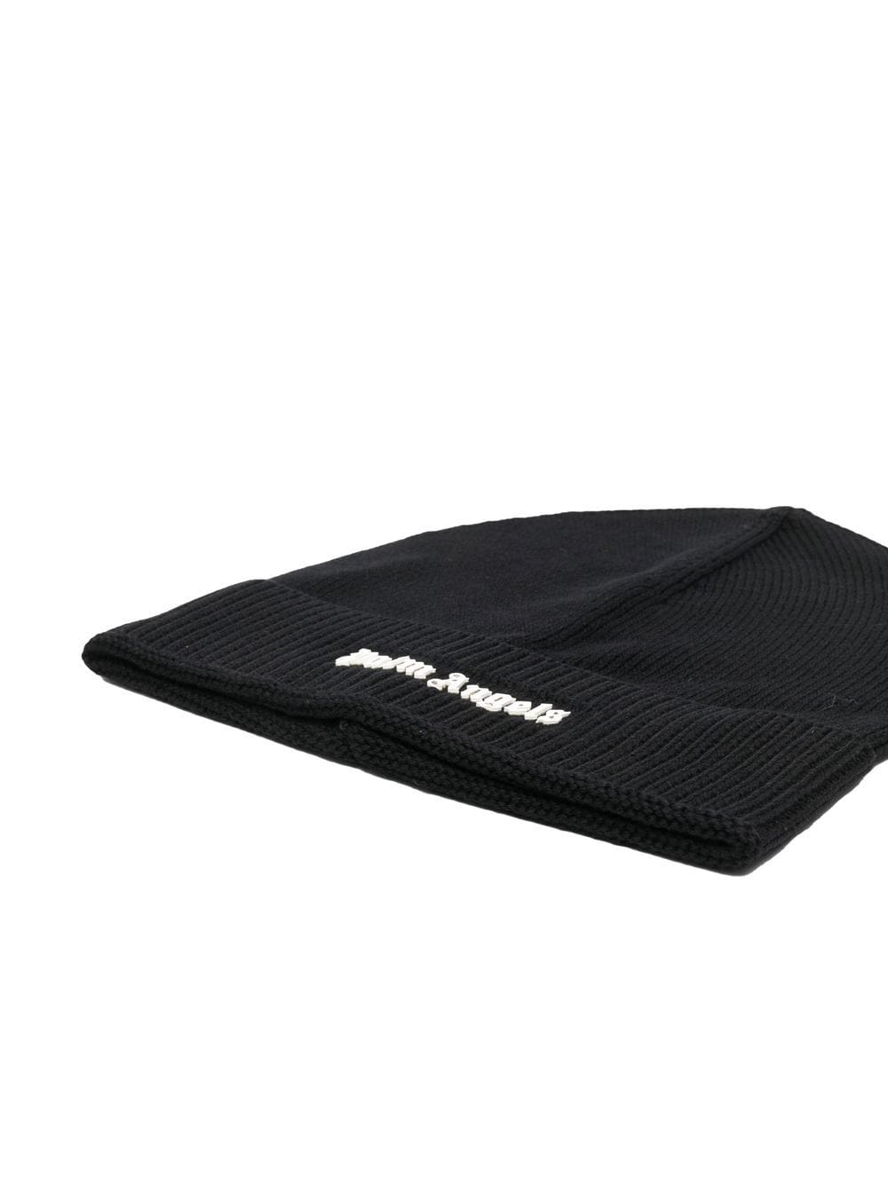 Shop Palm Angels Logo-embroidered Beanie