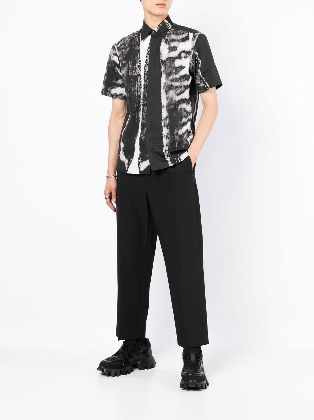 Shop Dunhill Graphic-print Short-sleeved Shirt