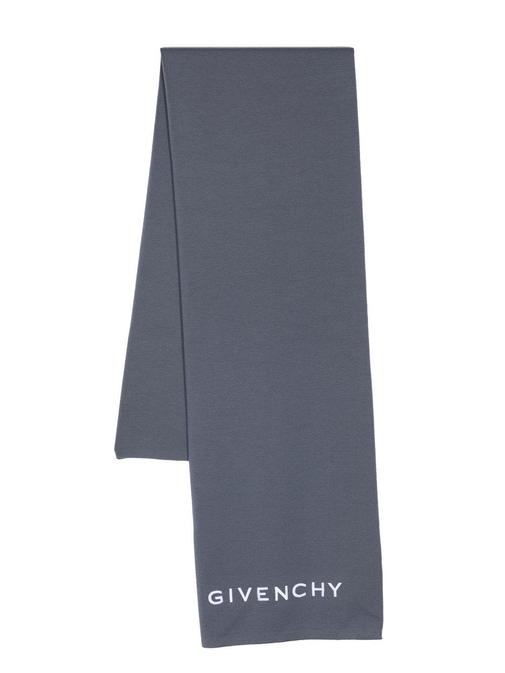 Shop Givenchy Logo-embroidered Scarf