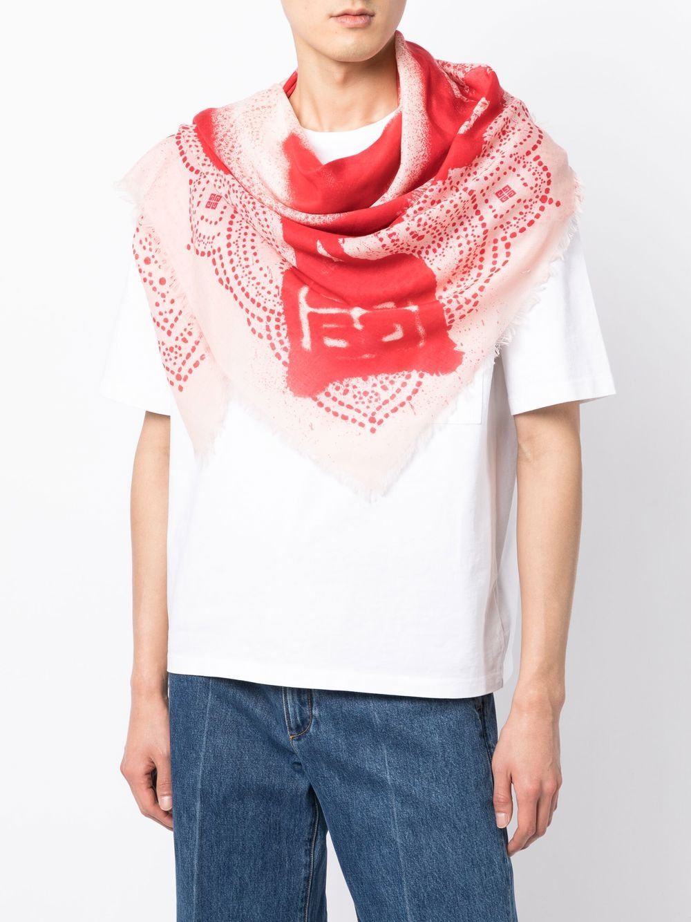 Shop Givenchy Greco-print Lightweight Scarf