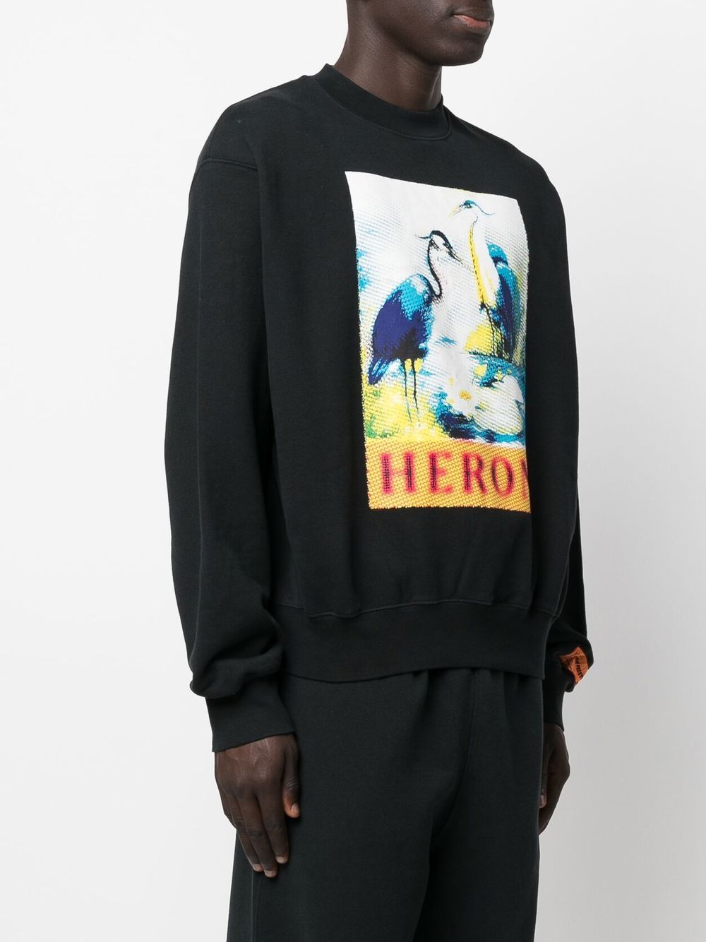 Shop Heron Preston Heron Halftone-print Crewneck Sweatshirt