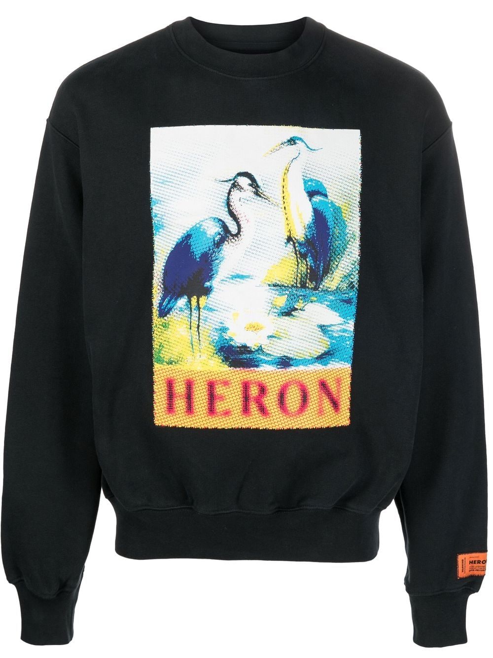 Shop Heron Preston Heron Halftone-print Crewneck Sweatshirt