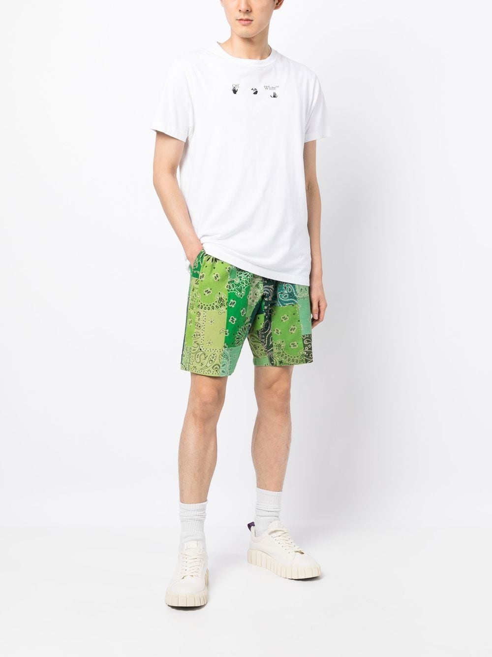 Shop Readymade Graphic-print Ec-st Shorts