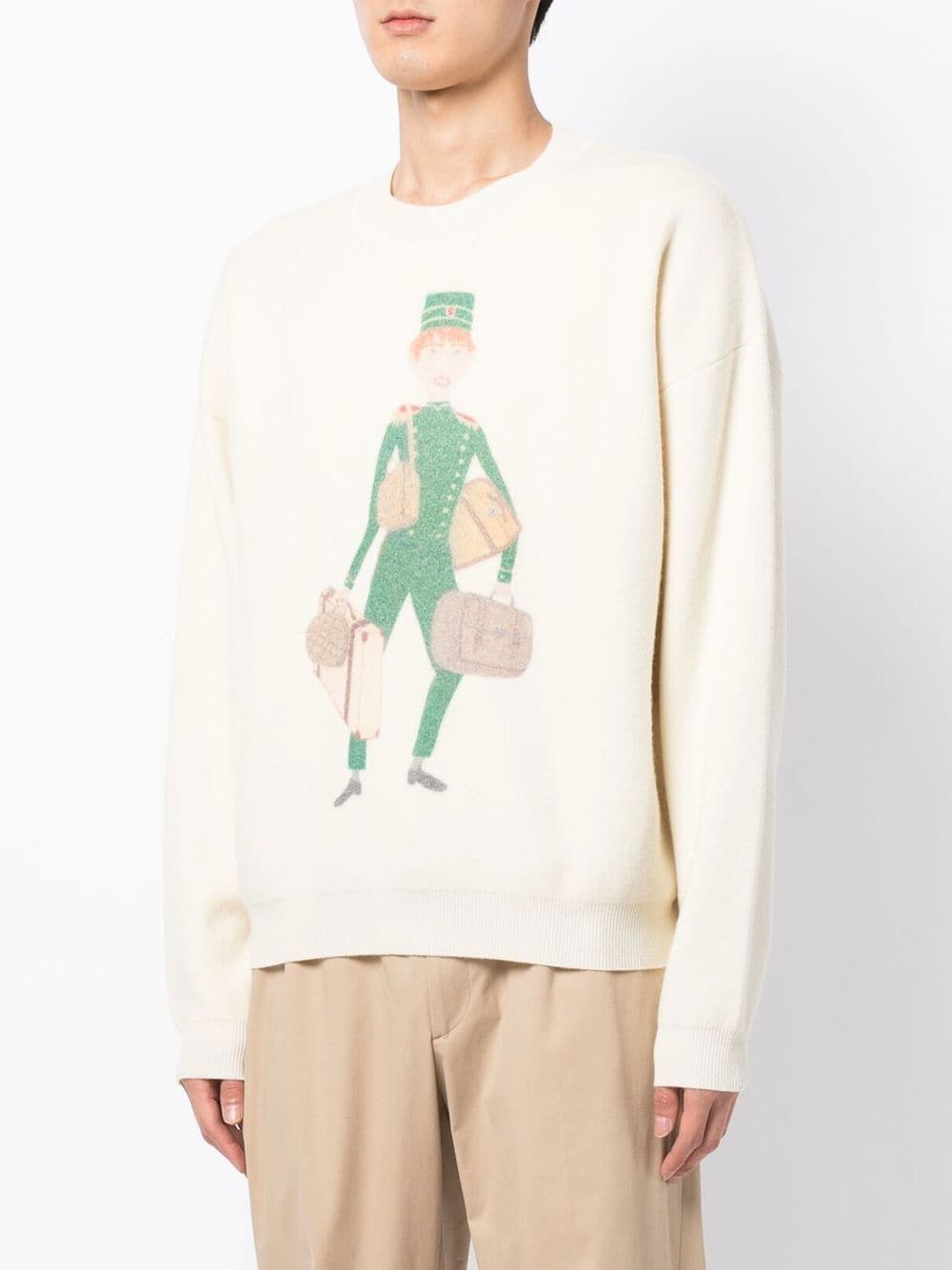 Shop Late Checkout Graphic-print Crew-neck Jumper