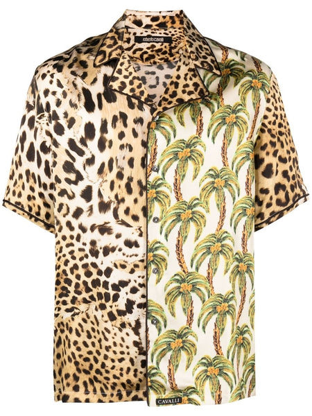 Jungle Print Chiffon Shirt