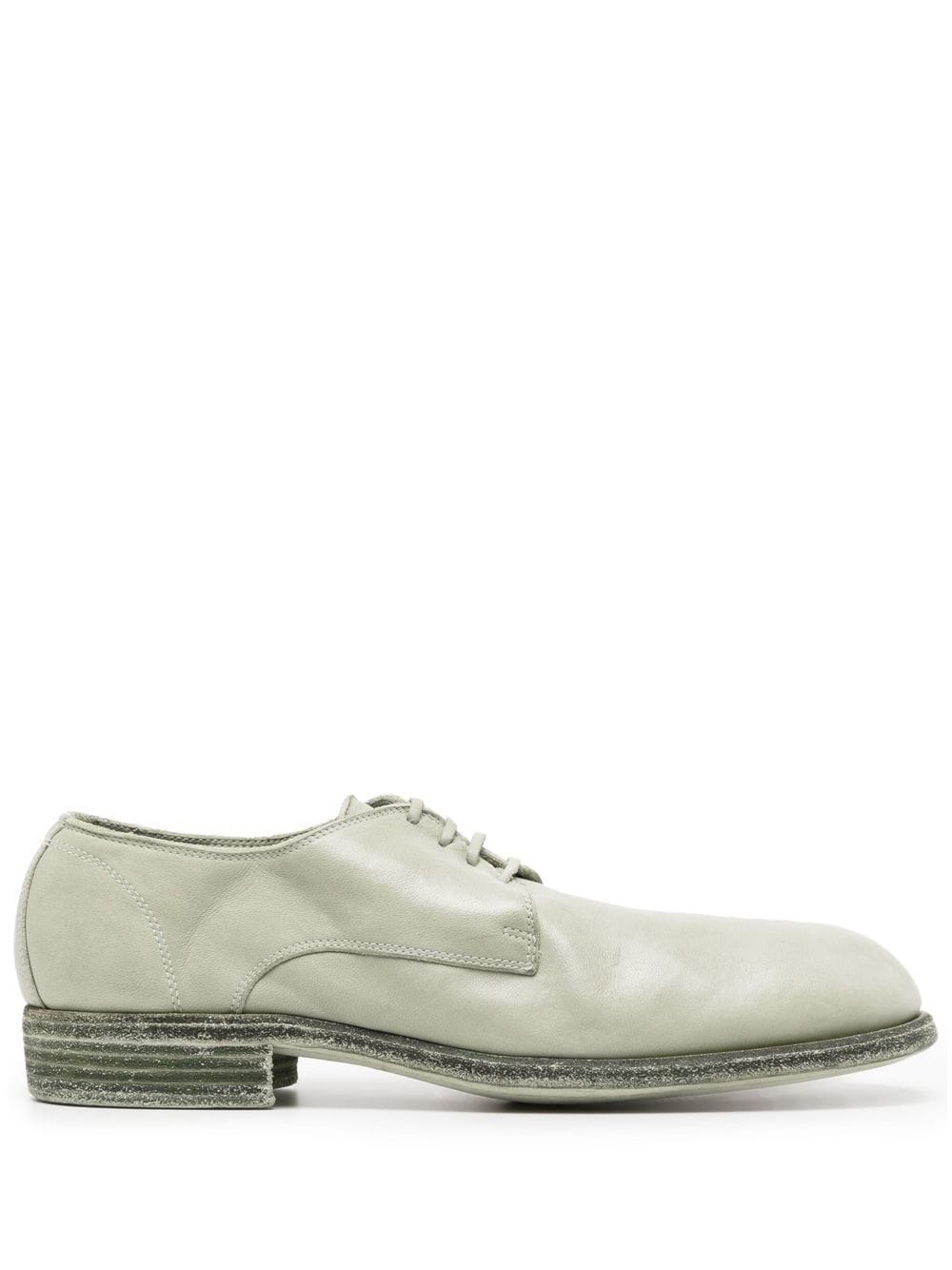 Shop Guidi 30mm Lace-up Leather Derby Shoes
