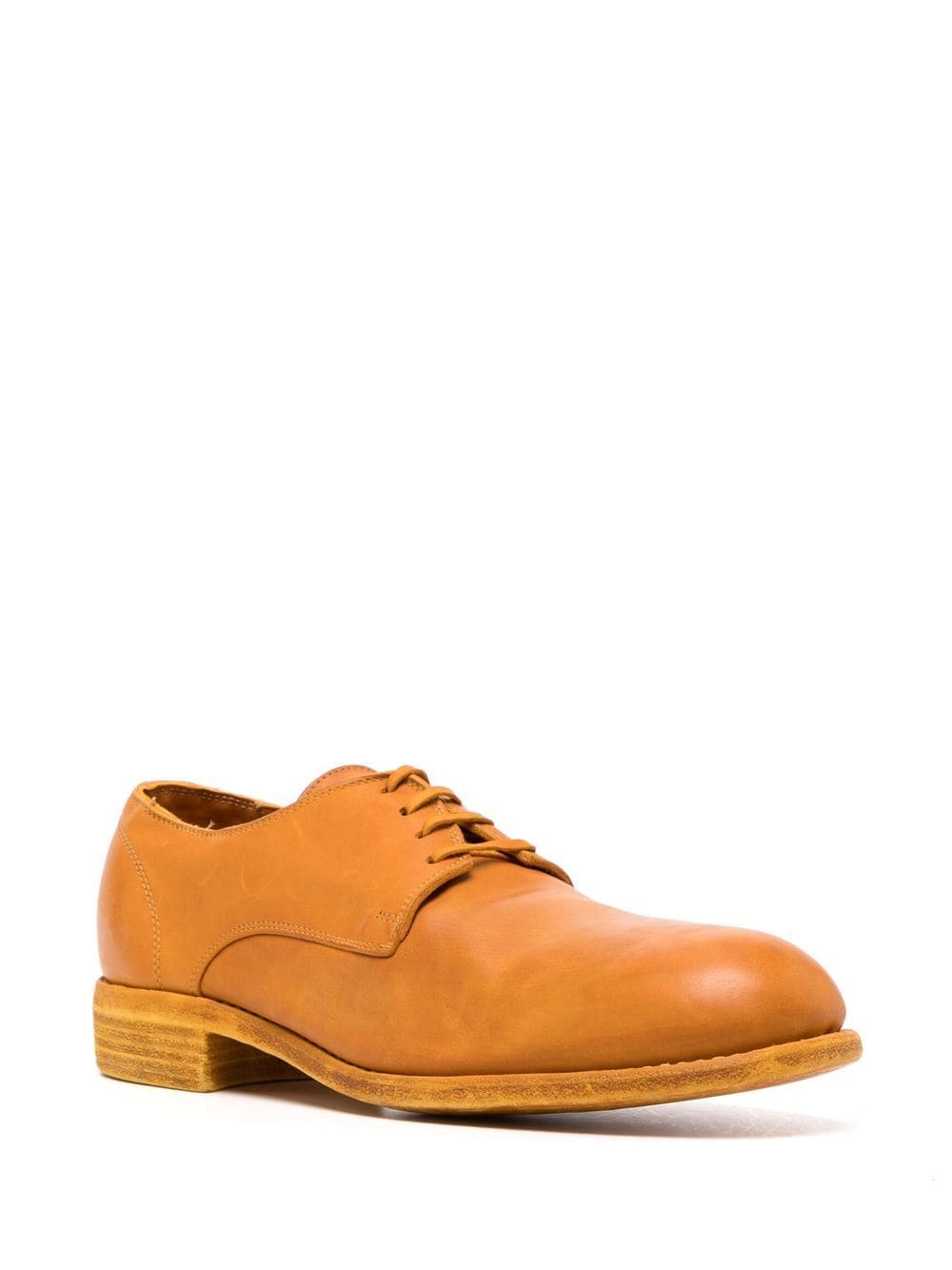 Shop Guidi Leather Derby Shoes