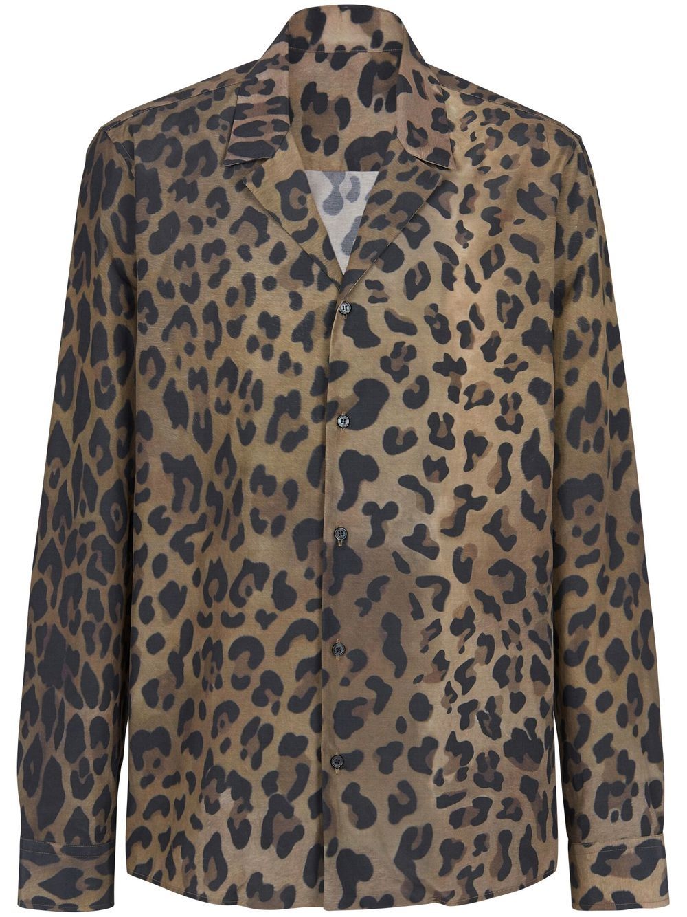 Shop Balmain Leopard-print Shirt