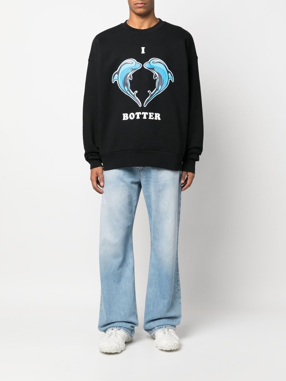 Shop Botter Graphic-print Crew Neck Sweatshirt