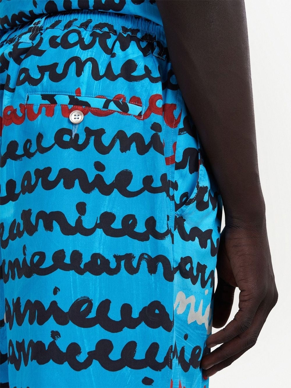 Shop Marni Handwriting-print Shorts