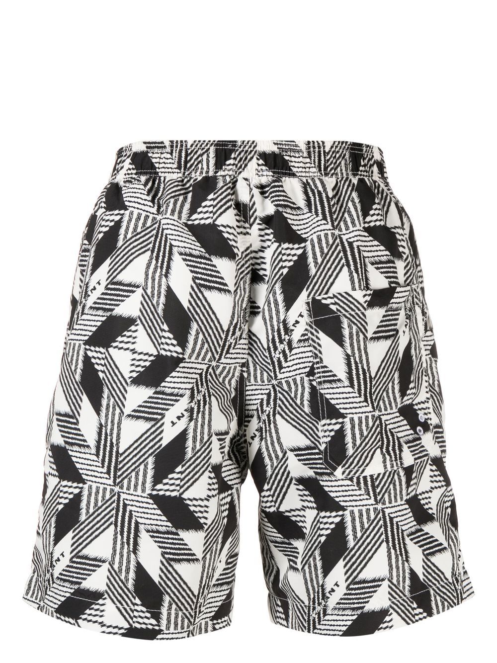 Shop Isabel Marant Geometric Print Swim Shorts