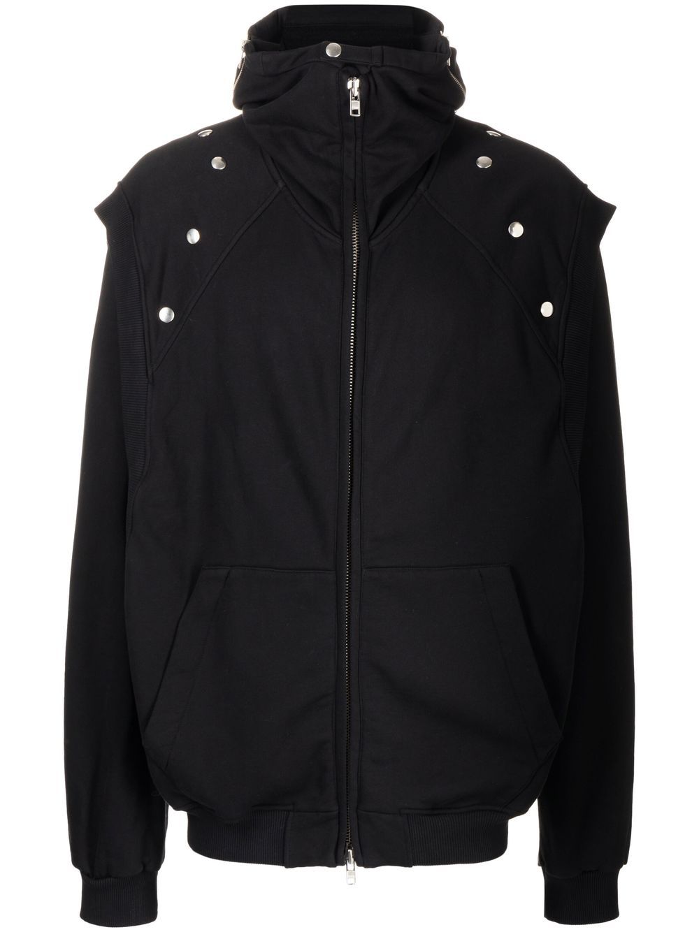 Shop Walter Van Beirendonck Hooded Zipped-up Jacket