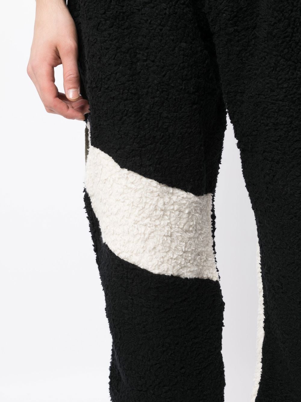 Shop Bethany Williams Fleece Texture Two Tone Trousers