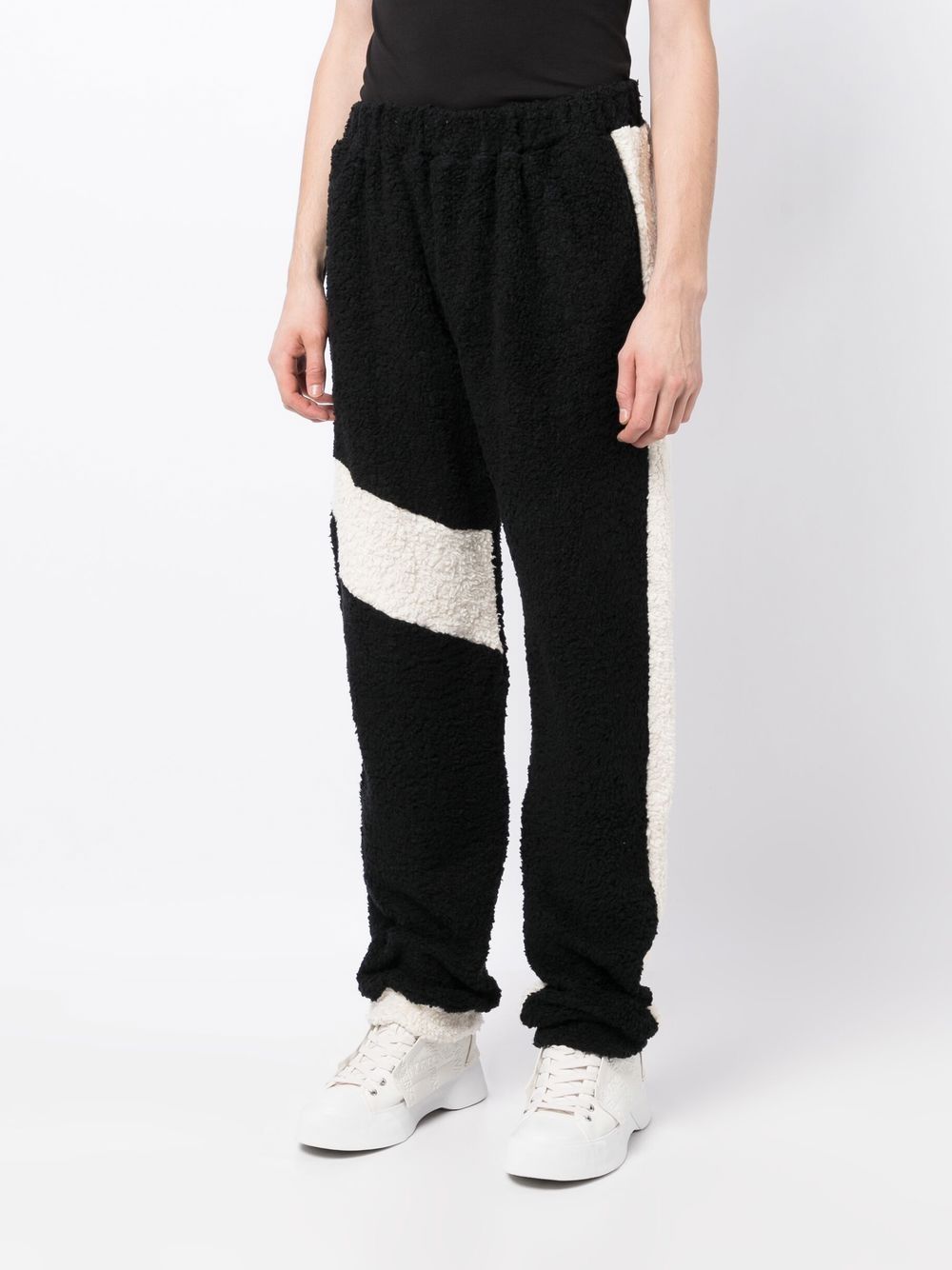 Shop Bethany Williams Fleece Texture Two Tone Trousers