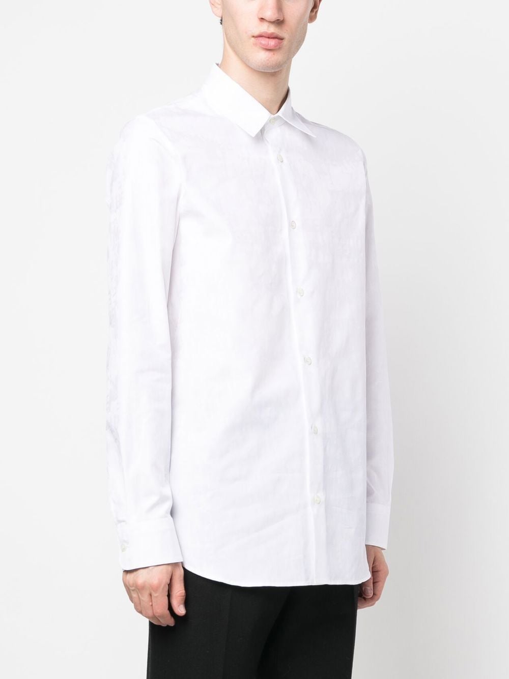 Shop Alexander Mcqueen Logo-print Cotton Shirt