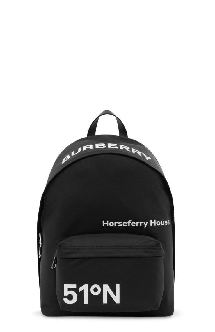 Shop Burberry Horseferry Logo-print Backpack