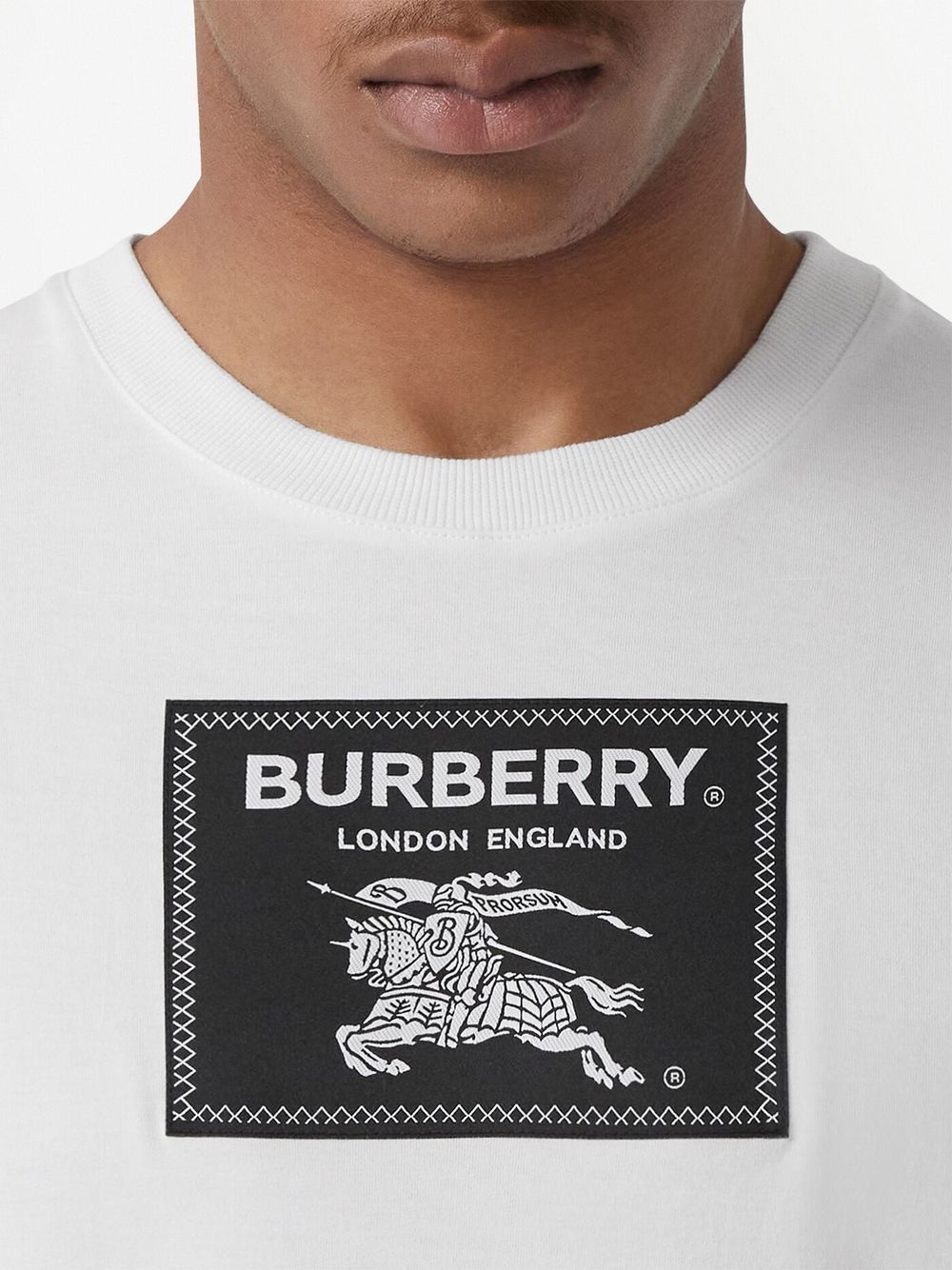 Shop Burberry Ekd Appliqué T-shirt