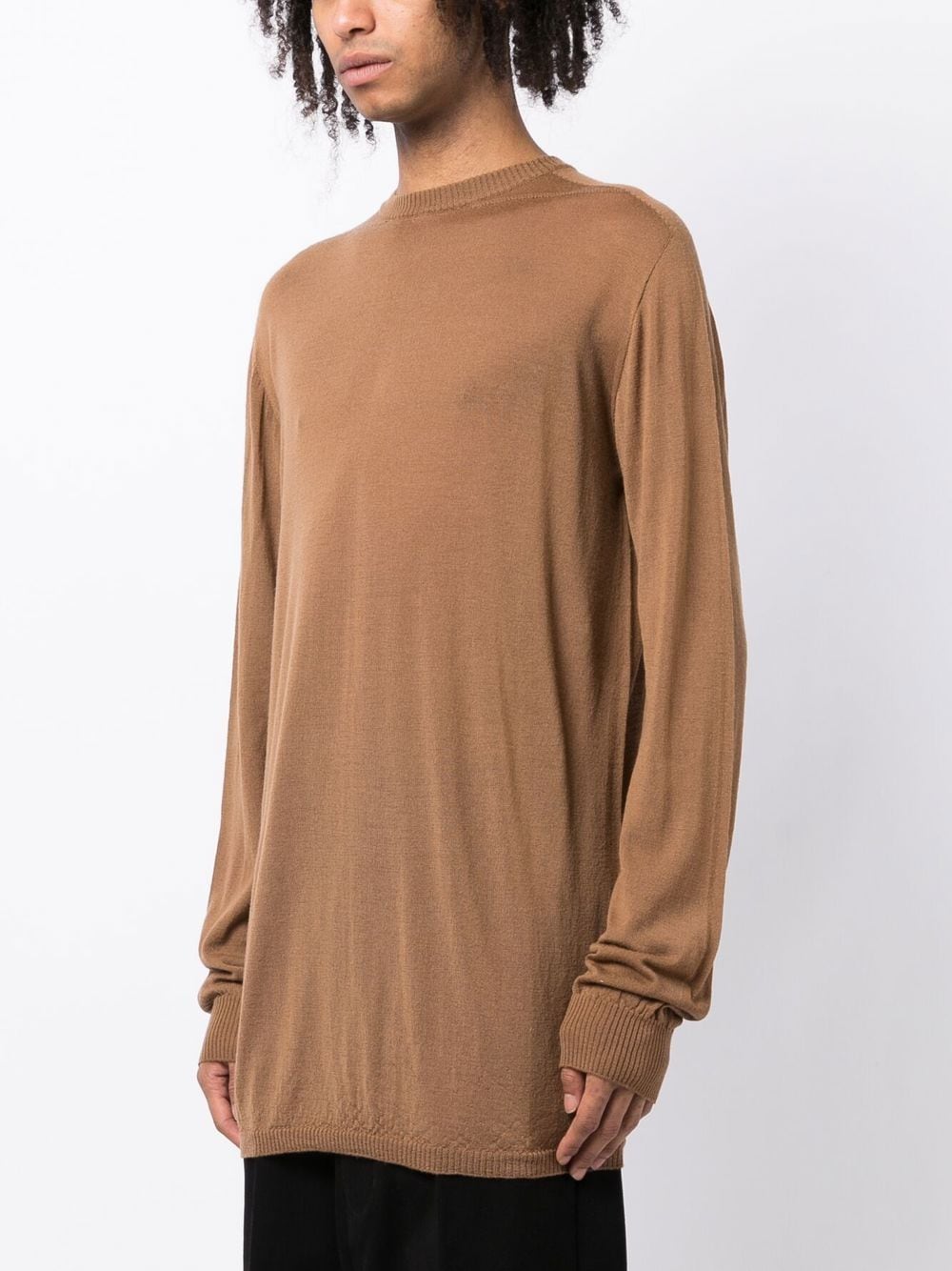 Shop Rick Owens Fine-knit Wool Jumper