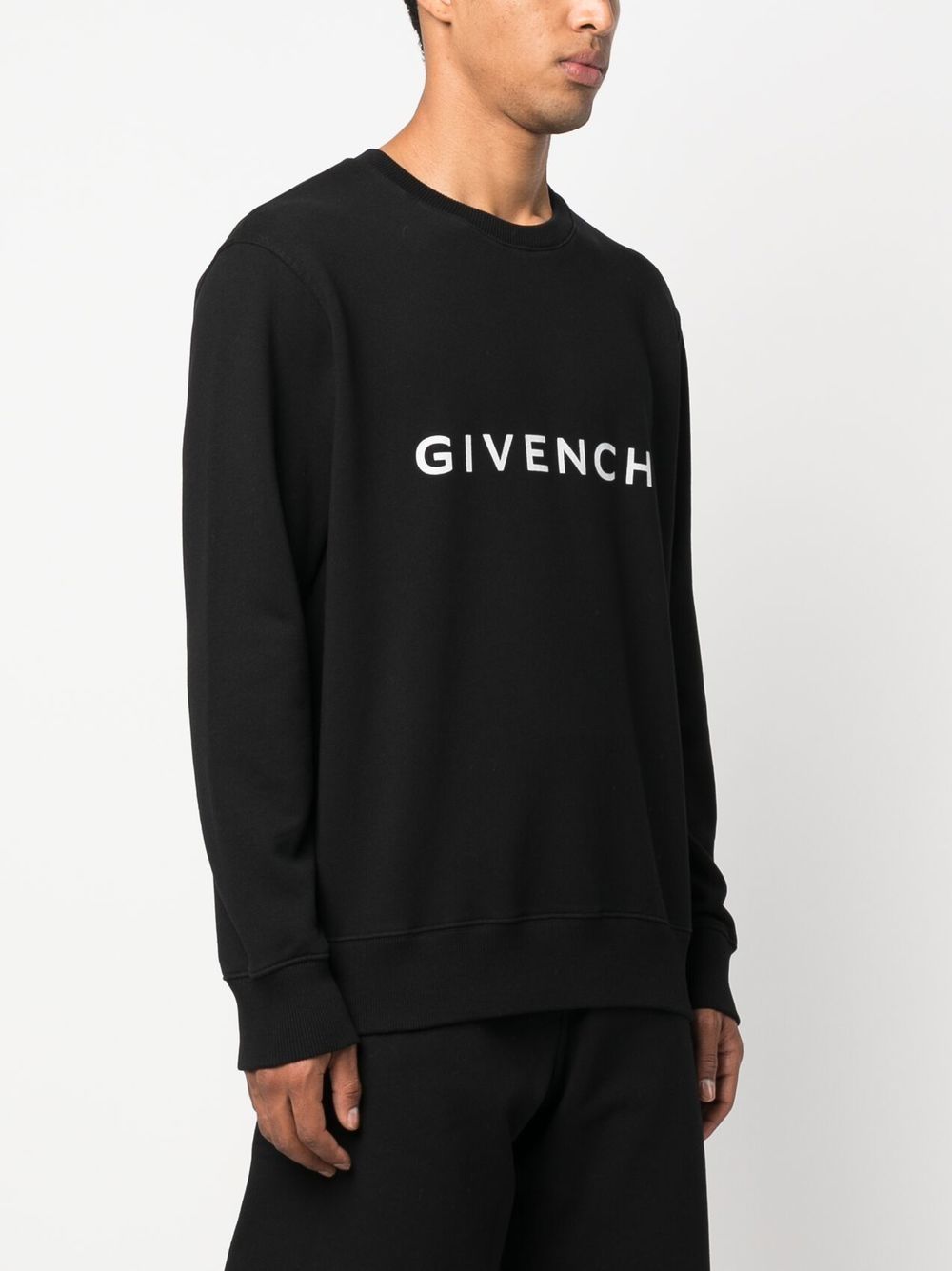 Shop Givenchy Logo-print Cotton Sweatshirt