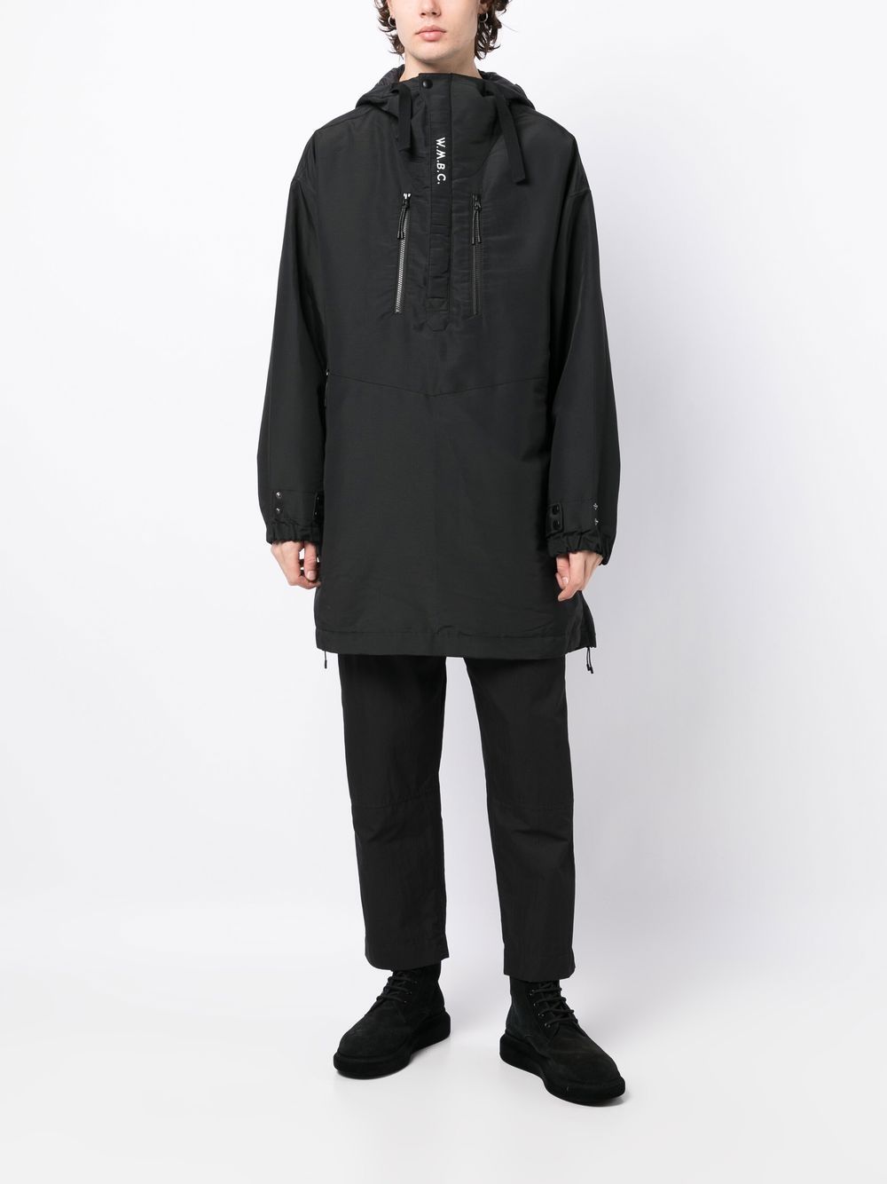 Shop White Mountaineering Half Zip-up Padded Jacket