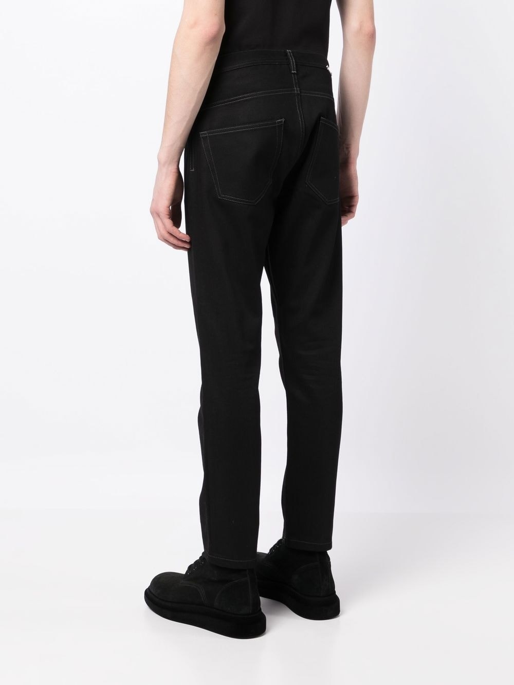 Shop Nicolas Andreas Taralis Five-pocket Skinny-cut Trousers
