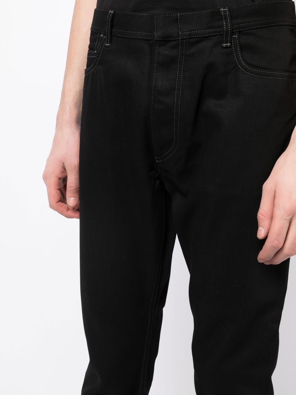 Shop Nicolas Andreas Taralis Five-pocket Skinny-cut Trousers