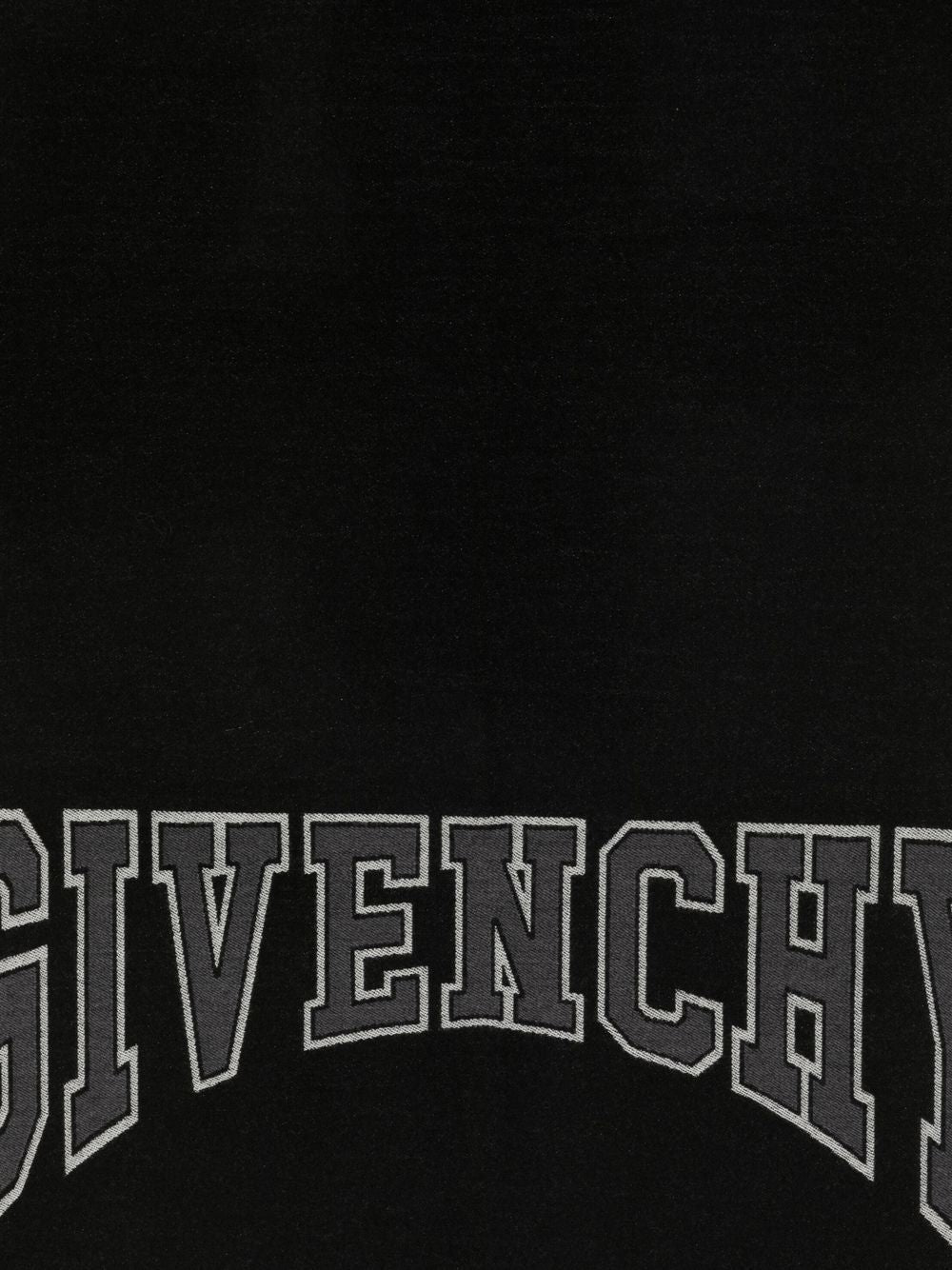 Shop Givenchy Intarsia-knit Logo Scarf