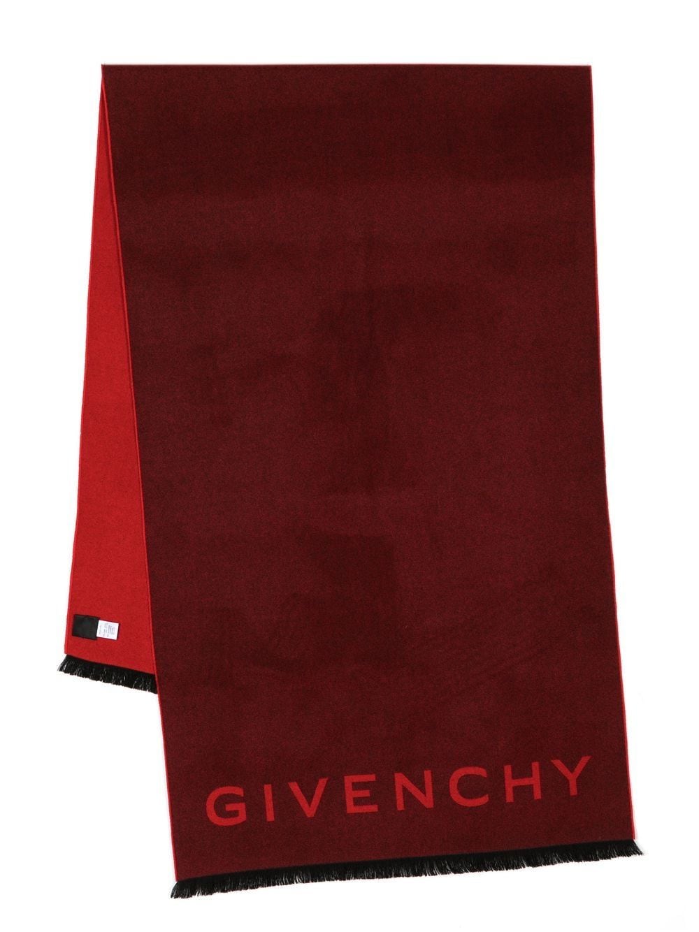 Shop Givenchy Embroidered-logo Wool-cashmere Scarf