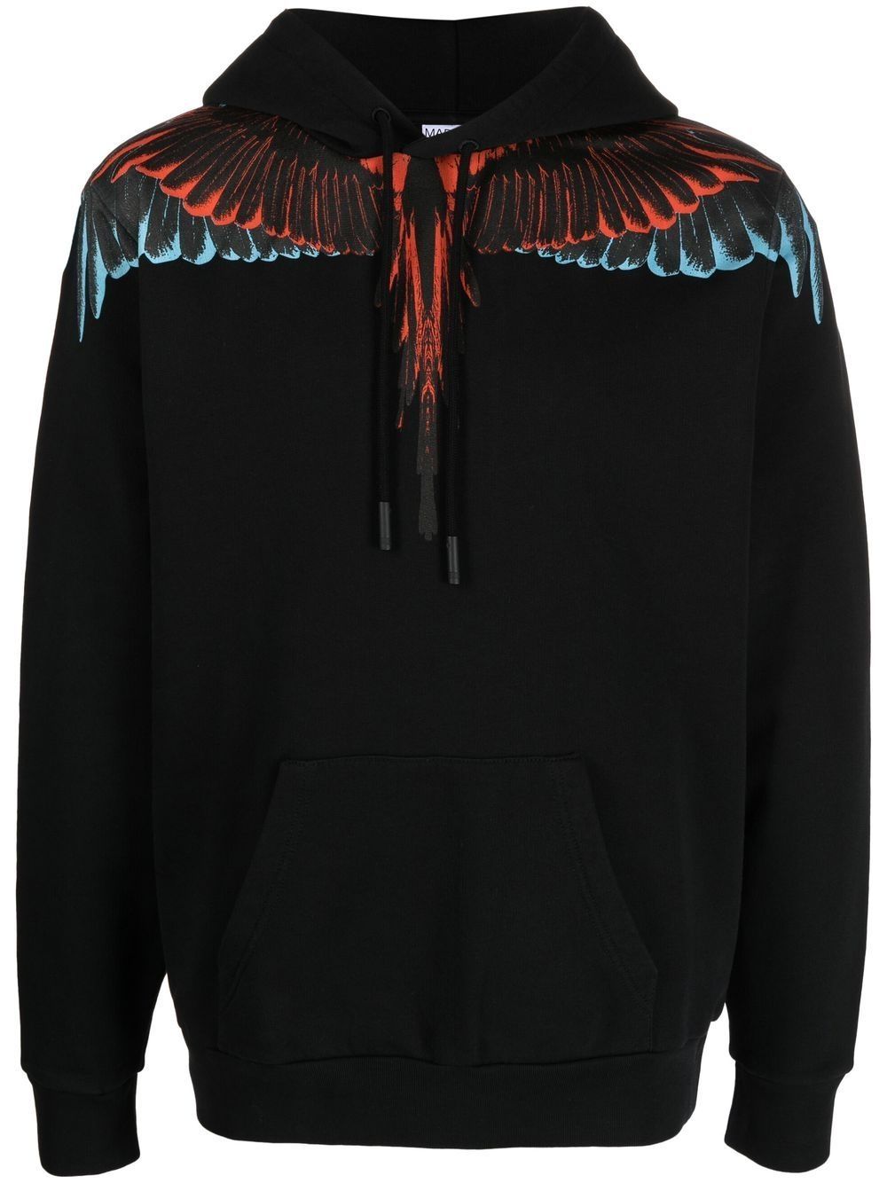 Shop Marcelo Burlon County Of Milan Icon Wings Drawstring Hoodie