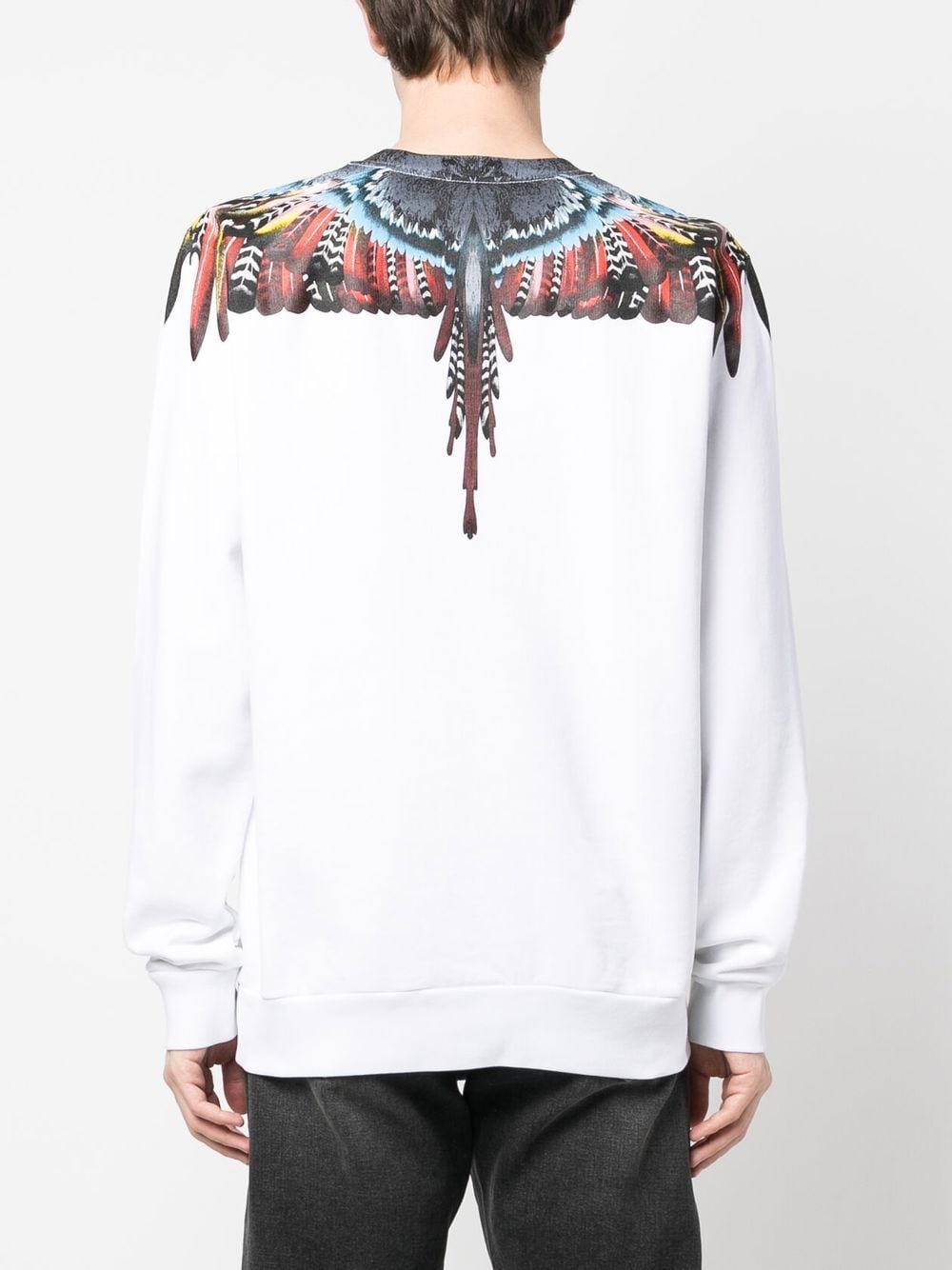 Shop Marcelo Burlon County Of Milan Grizzly Wings Organic Cotton Sweatshirt