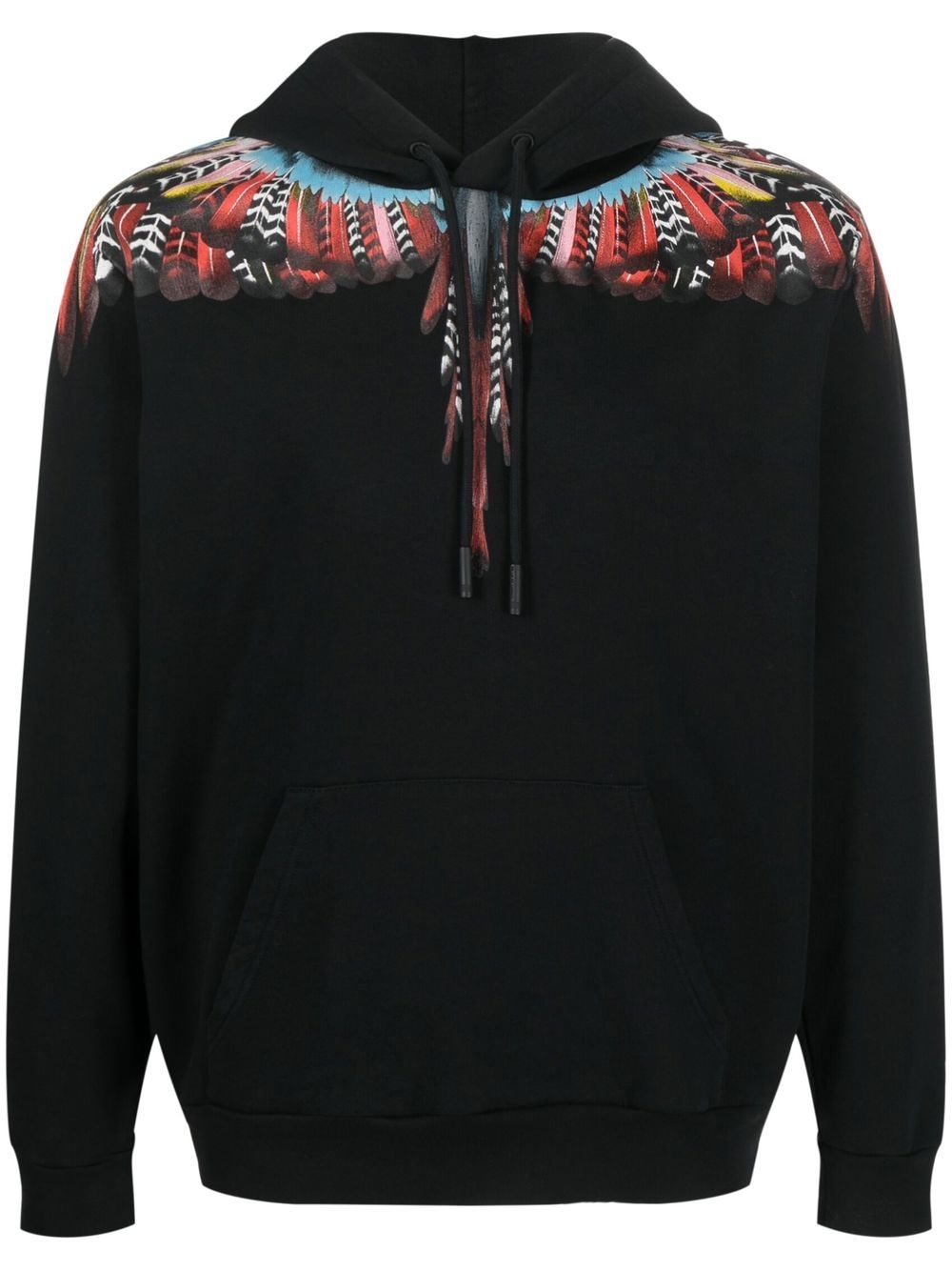 Shop Marcelo Burlon County Of Milan Grizzly Wings Organic Cotton Hoodie