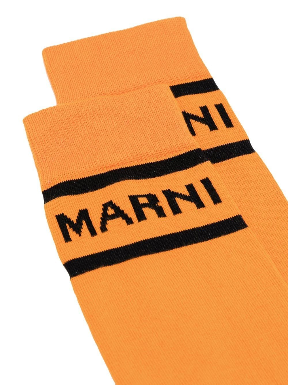 Shop Marni Intarsia-knit Logo Ankle Socks