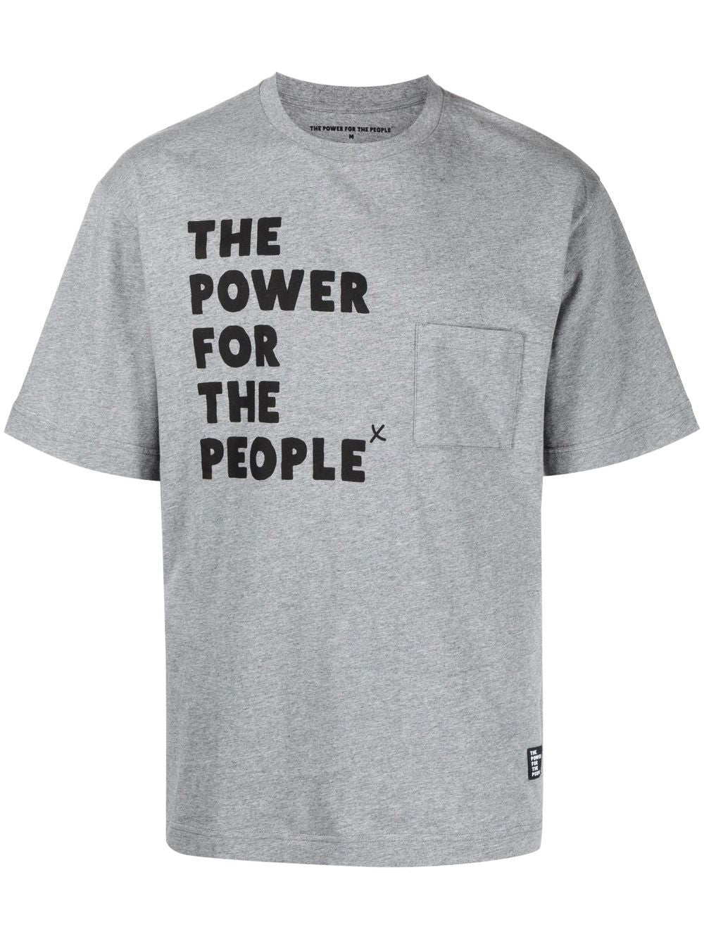 Shop The Power For The People Logo Print Short-sleeve T-shirt