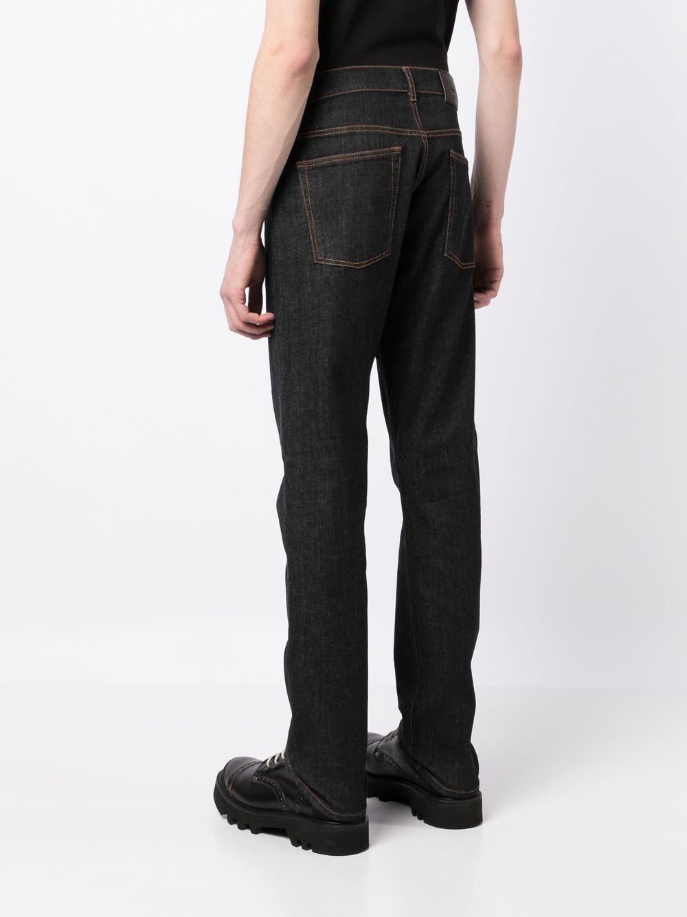 Shop Dunhill Five-pocket Straight-leg Jeans