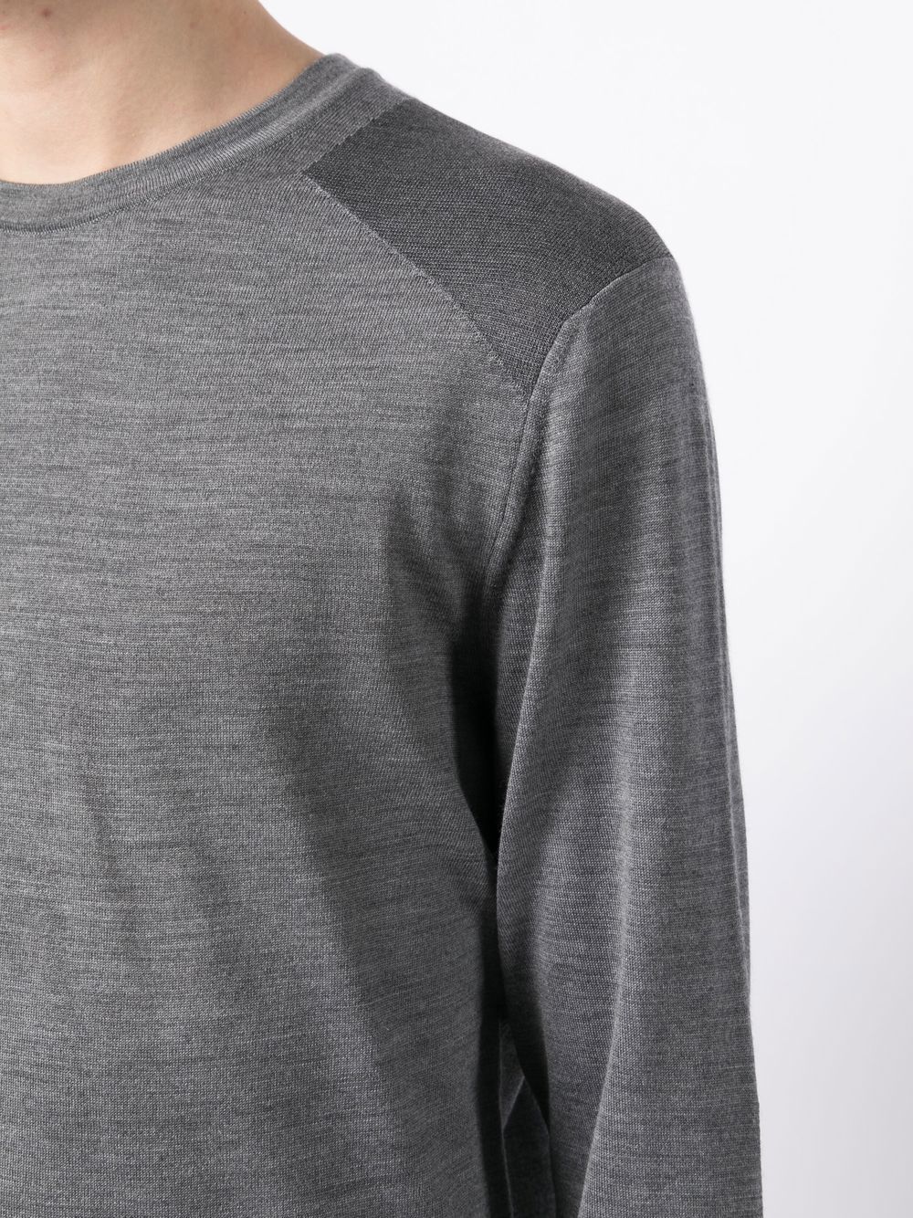 Shop Dunhill Fine-knit Long-sleeved T-shirt