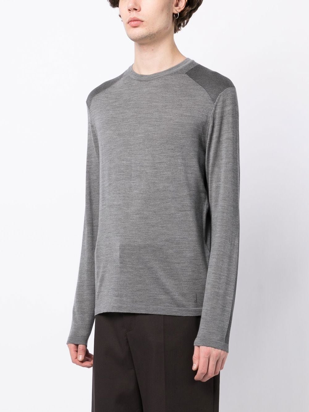 Shop Dunhill Fine-knit Long-sleeved T-shirt