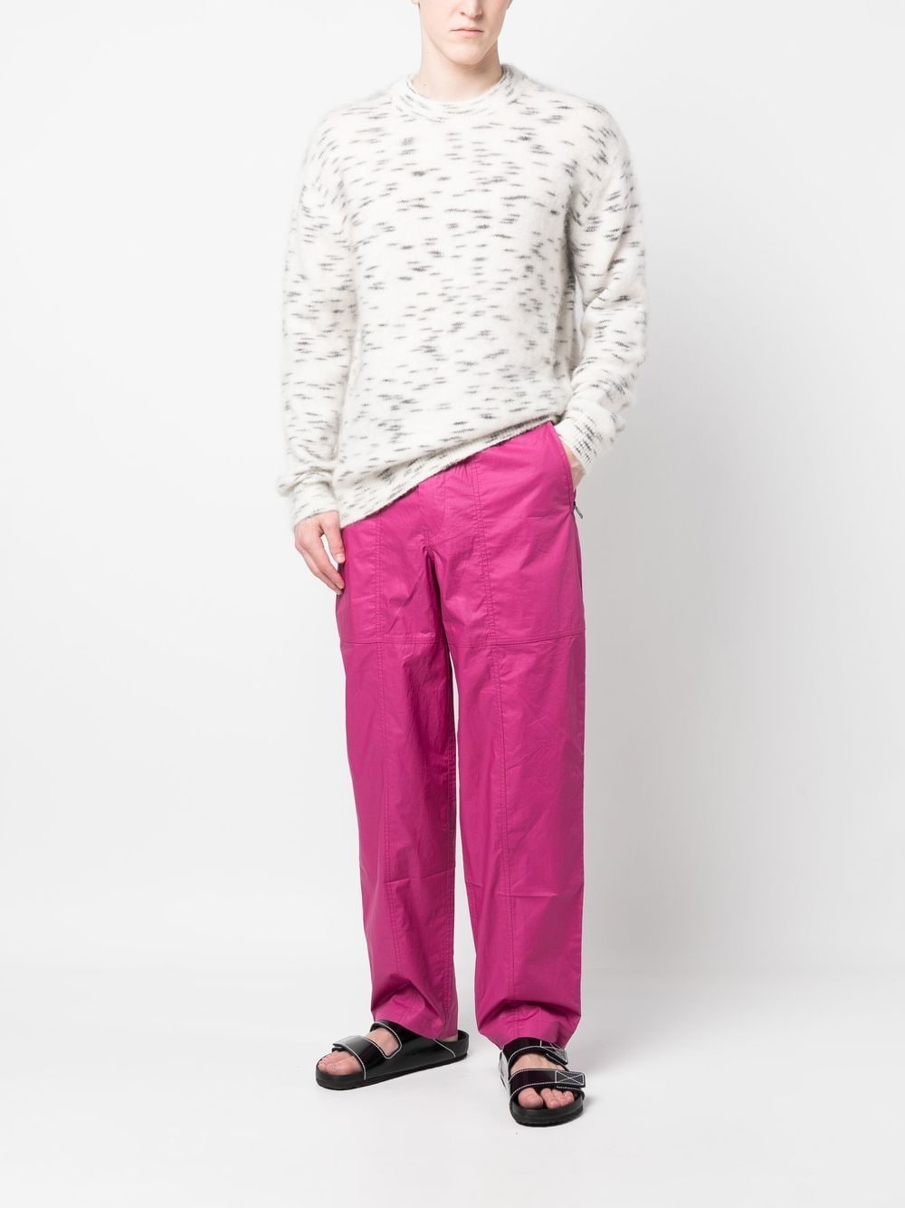 Shop Isabel Marant Ezra Organic Cotton Track Pants